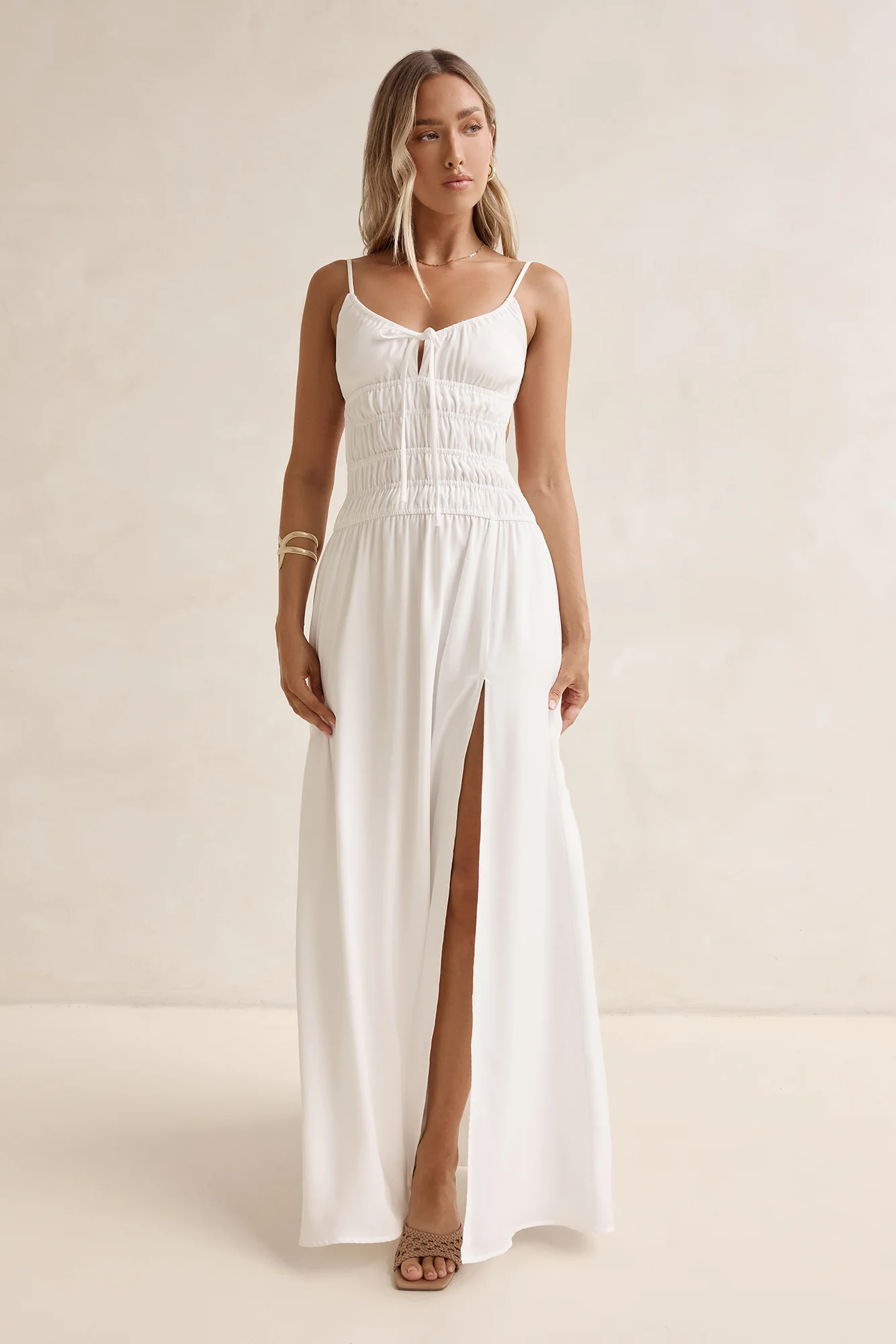 Sunbeam Days Maxi Dress White