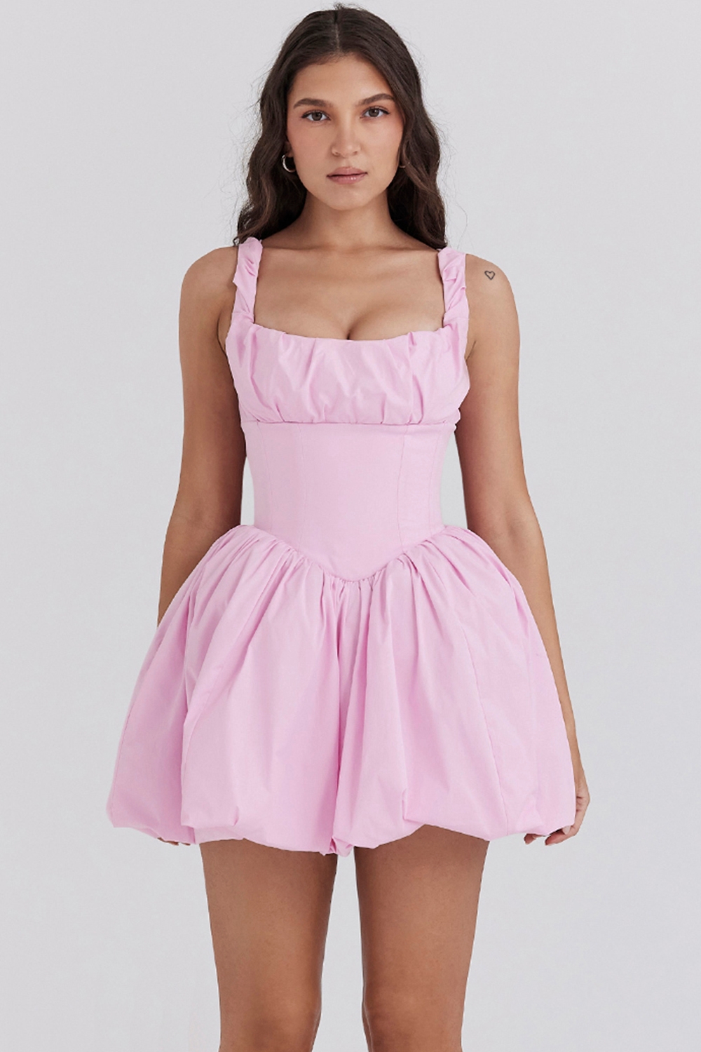 Cotton Candy Cotton Tulle Mini Dress