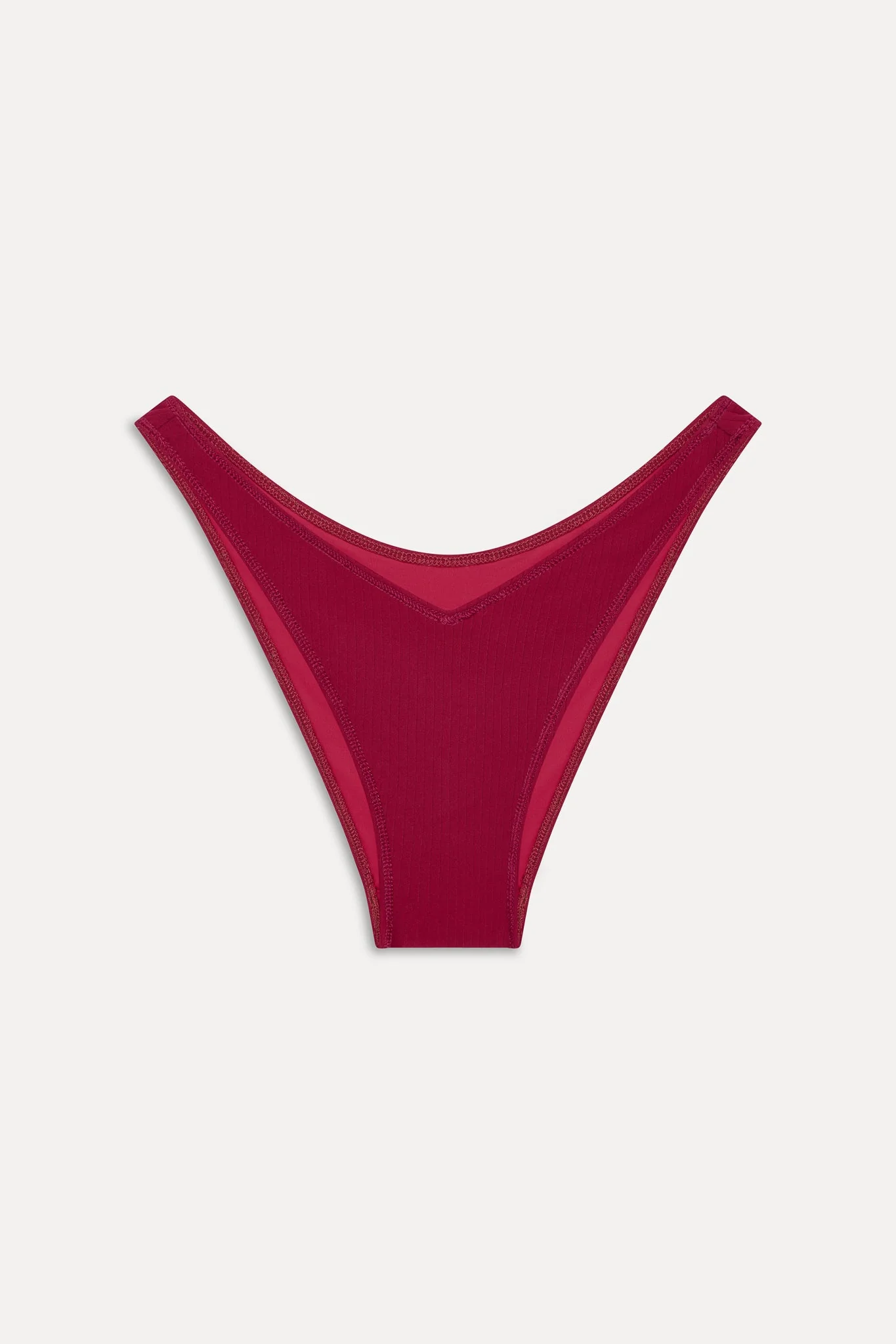 Harper Cheeky Bikini Bottom - Vino