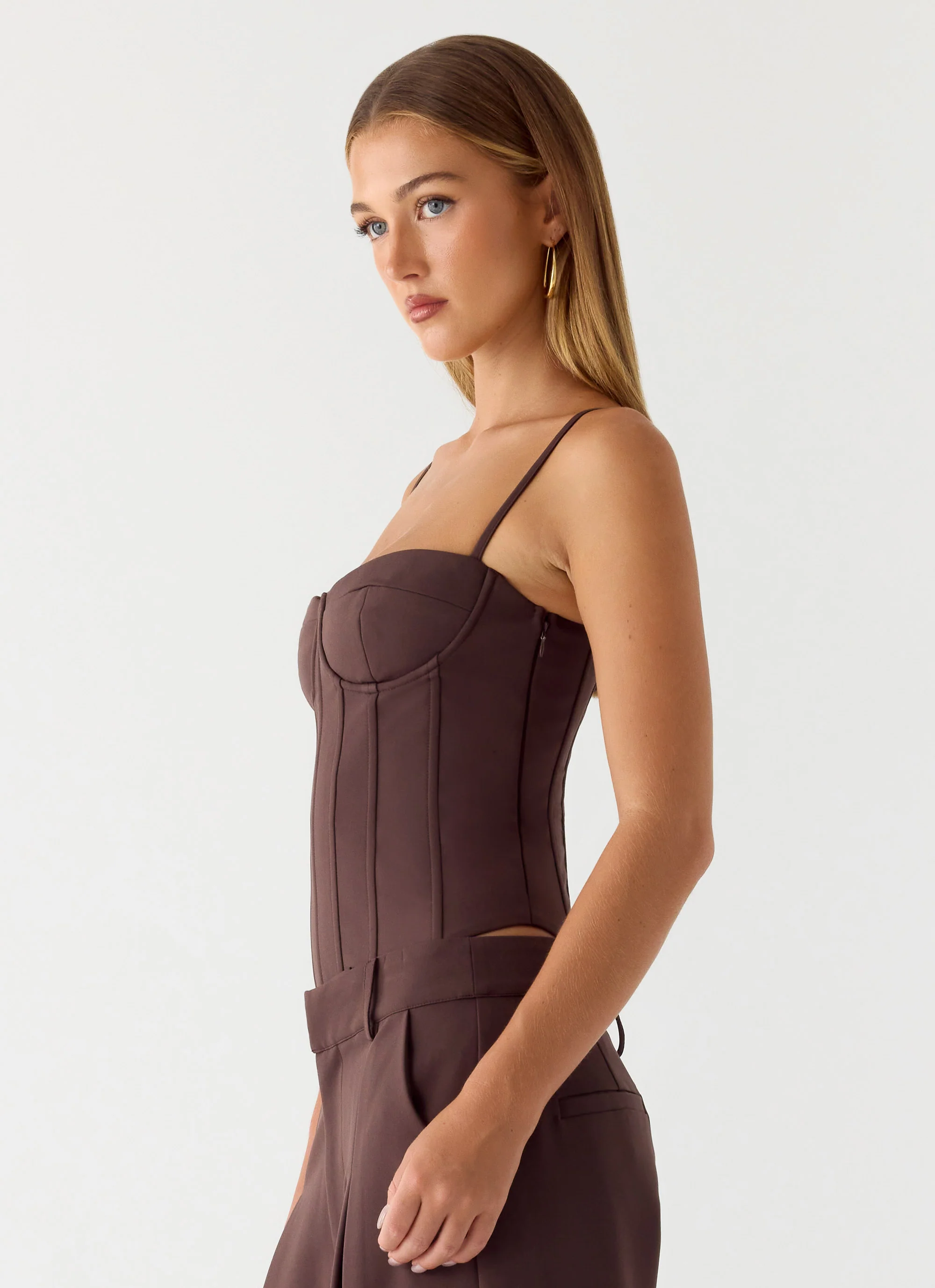 Ania Corset Top - Chocolate
