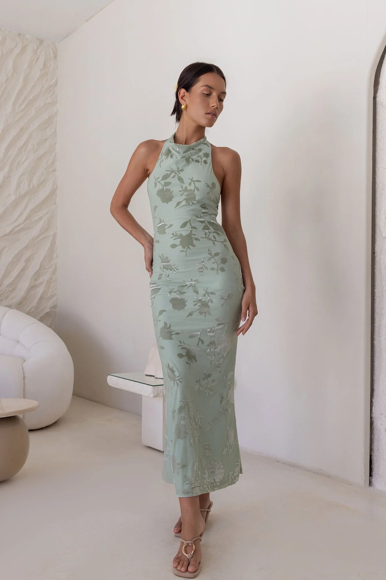 Tropic Whisper Maxi Dress Sage