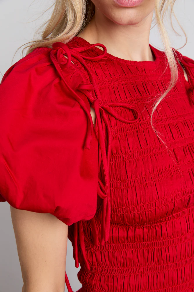 becca multi-way blouse - cherry - luluinthesky