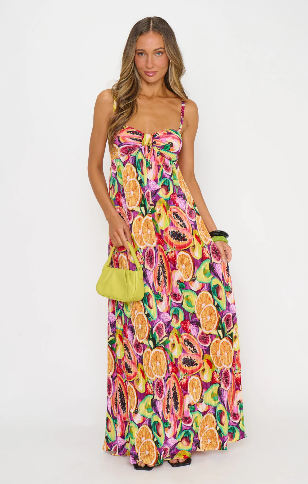 Kaya Maxi Dress ~ Fruit Slices