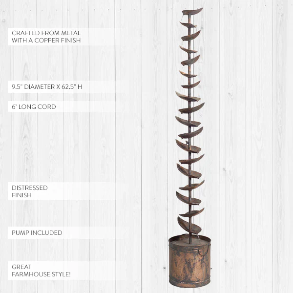 Cascading Leaf Fountain