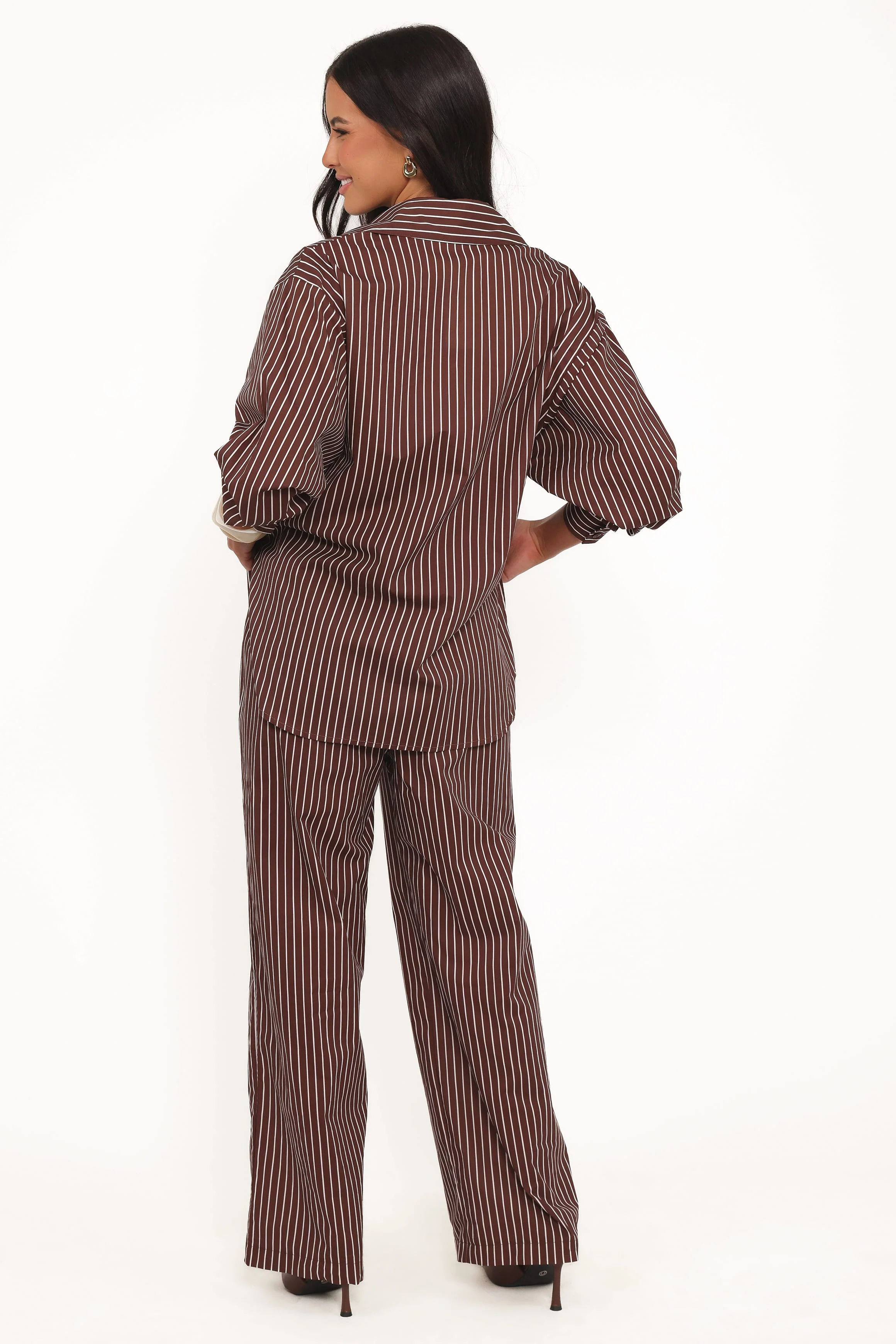 Darya Shirt - Chocolate Stripe