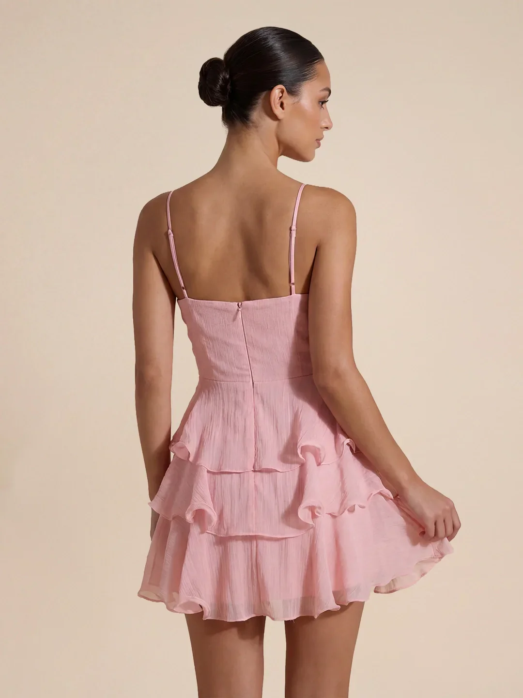 Layered Ruffle Mini Dress