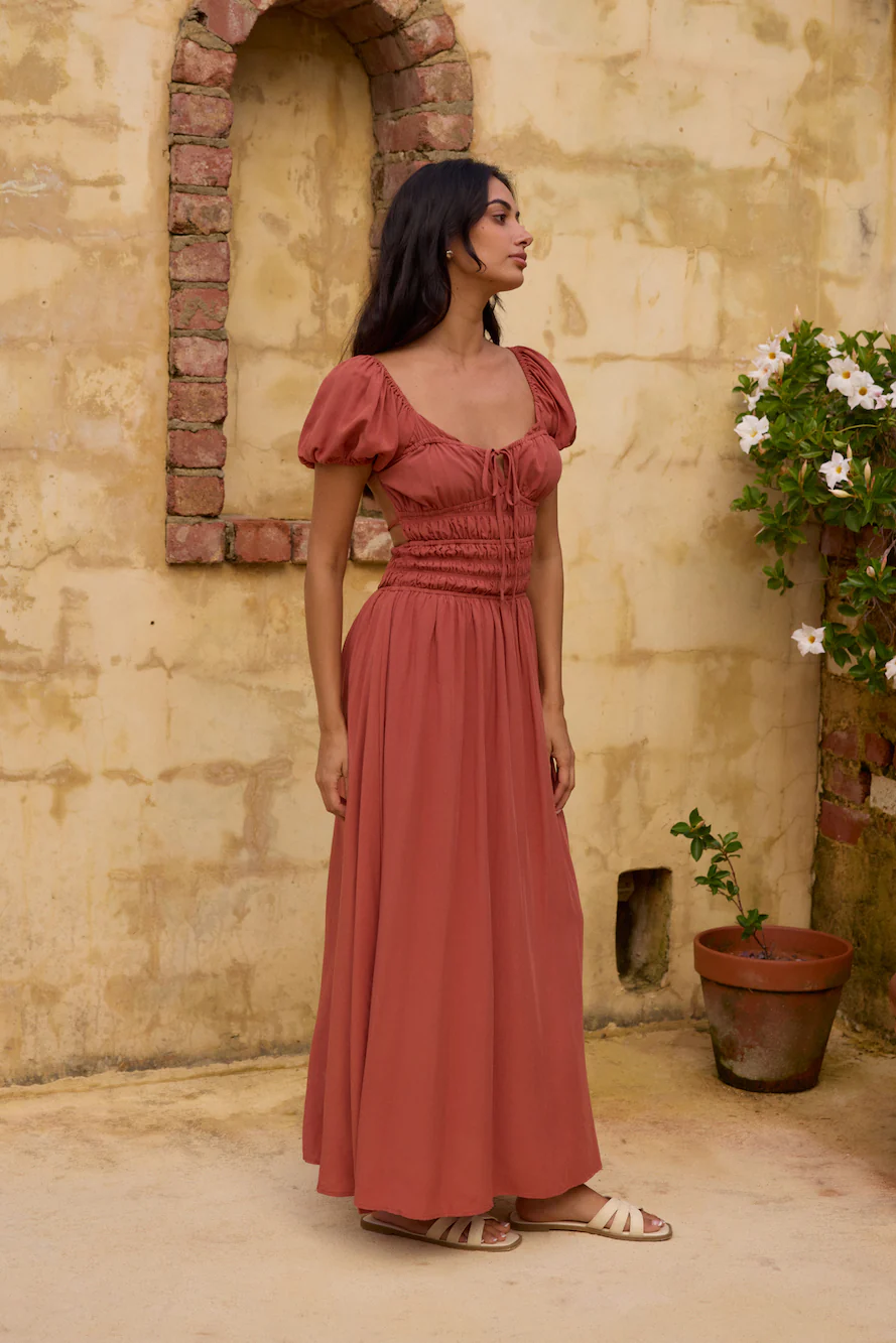 Dusk and Dawn Maxi Dress Brown