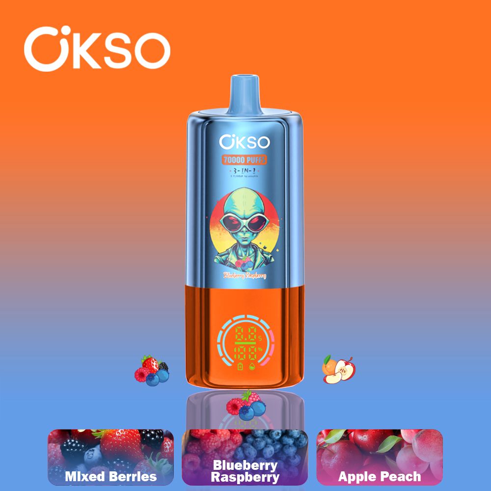 OKSO 3in1 170K Vape – 70K Puffs Rechargeable