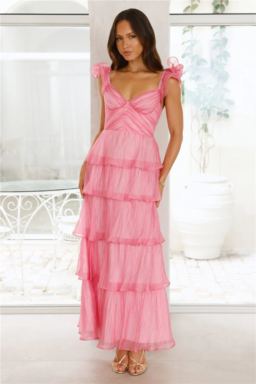 Shining Sunbeam Maxi Dress Pink
