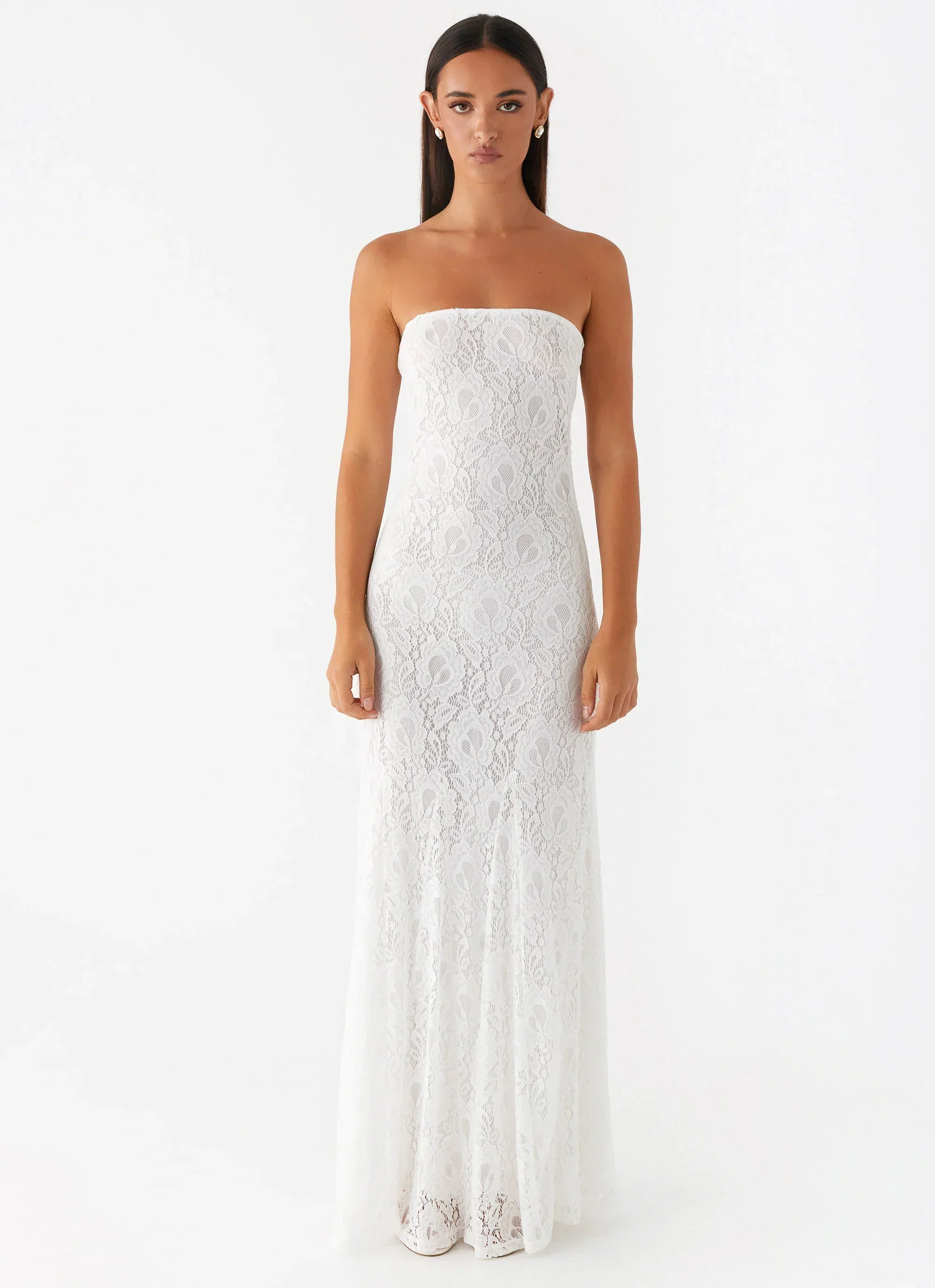 Lolita Lace Maxi Dress - Ivory