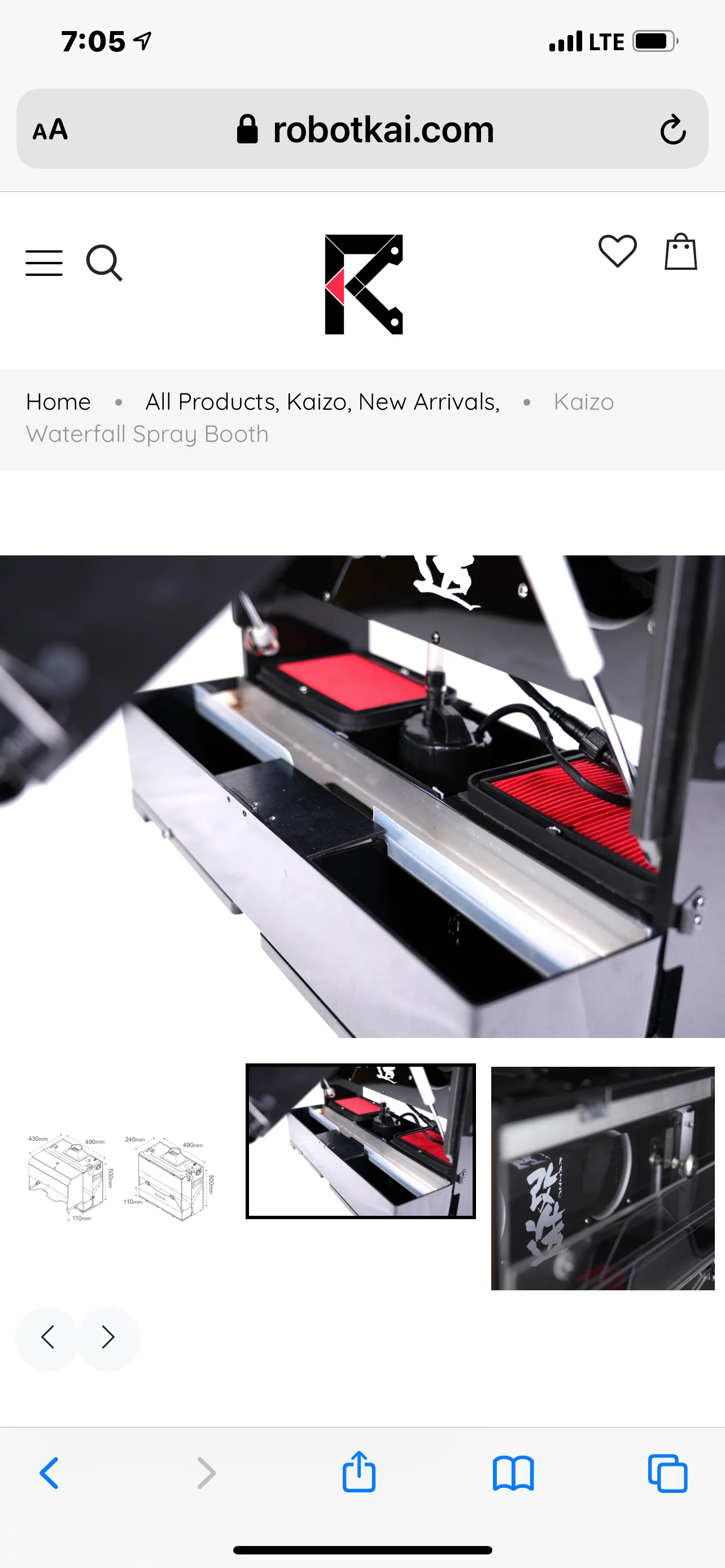 Kaizo Waterfall Spray Booth