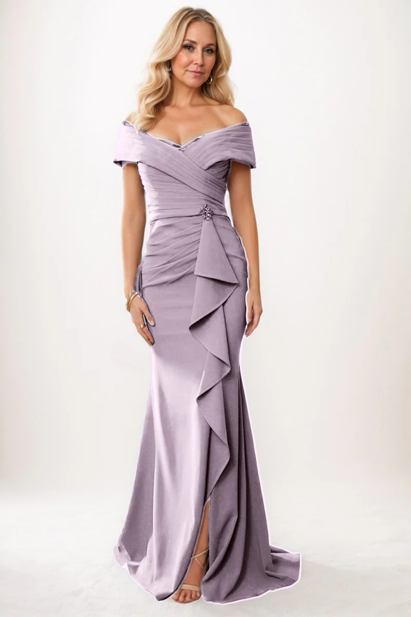 Trumpet-Mermaid Maxi Chiffon Mother Dress CM0245