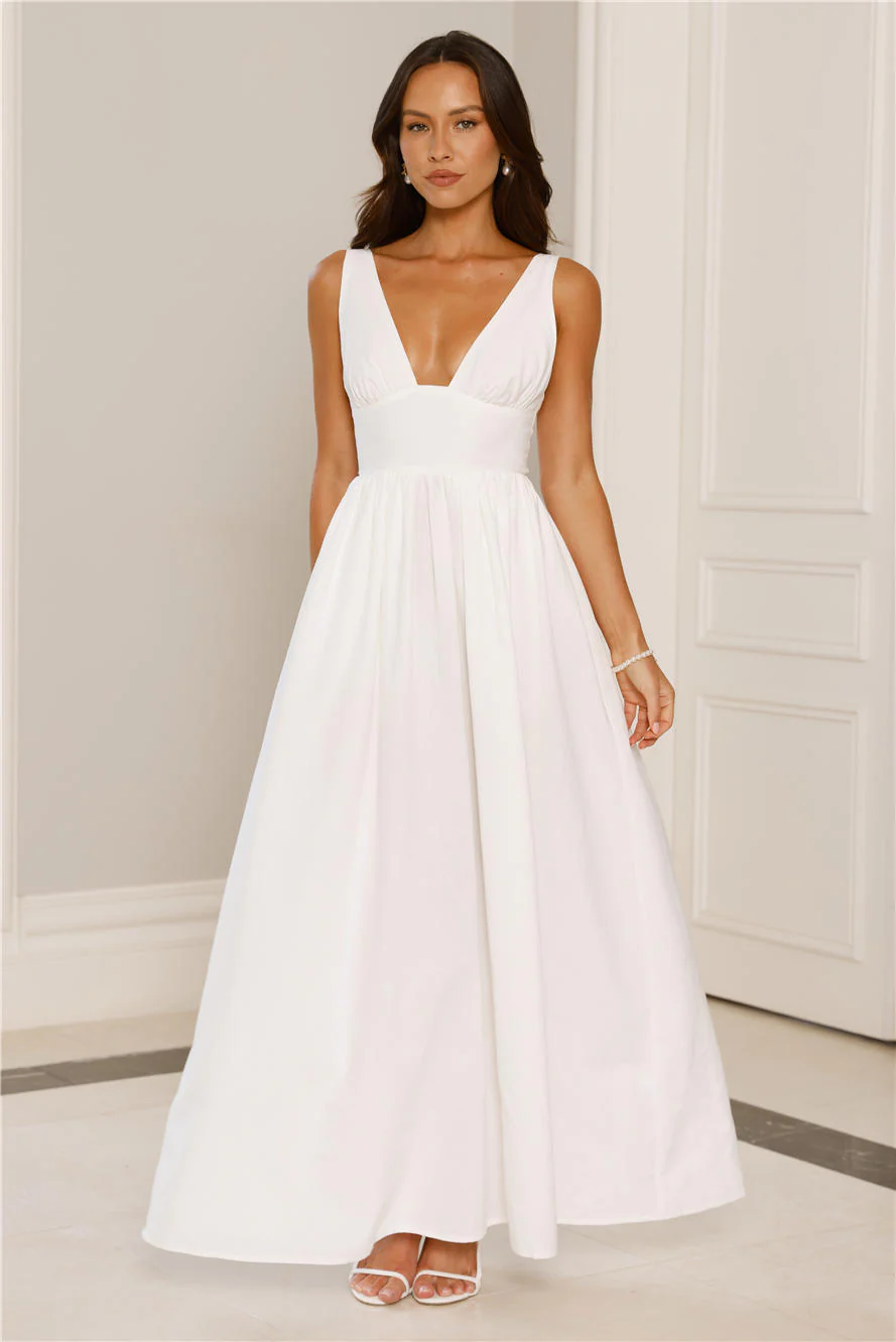 Enchanted Ever After Maxi Dress White