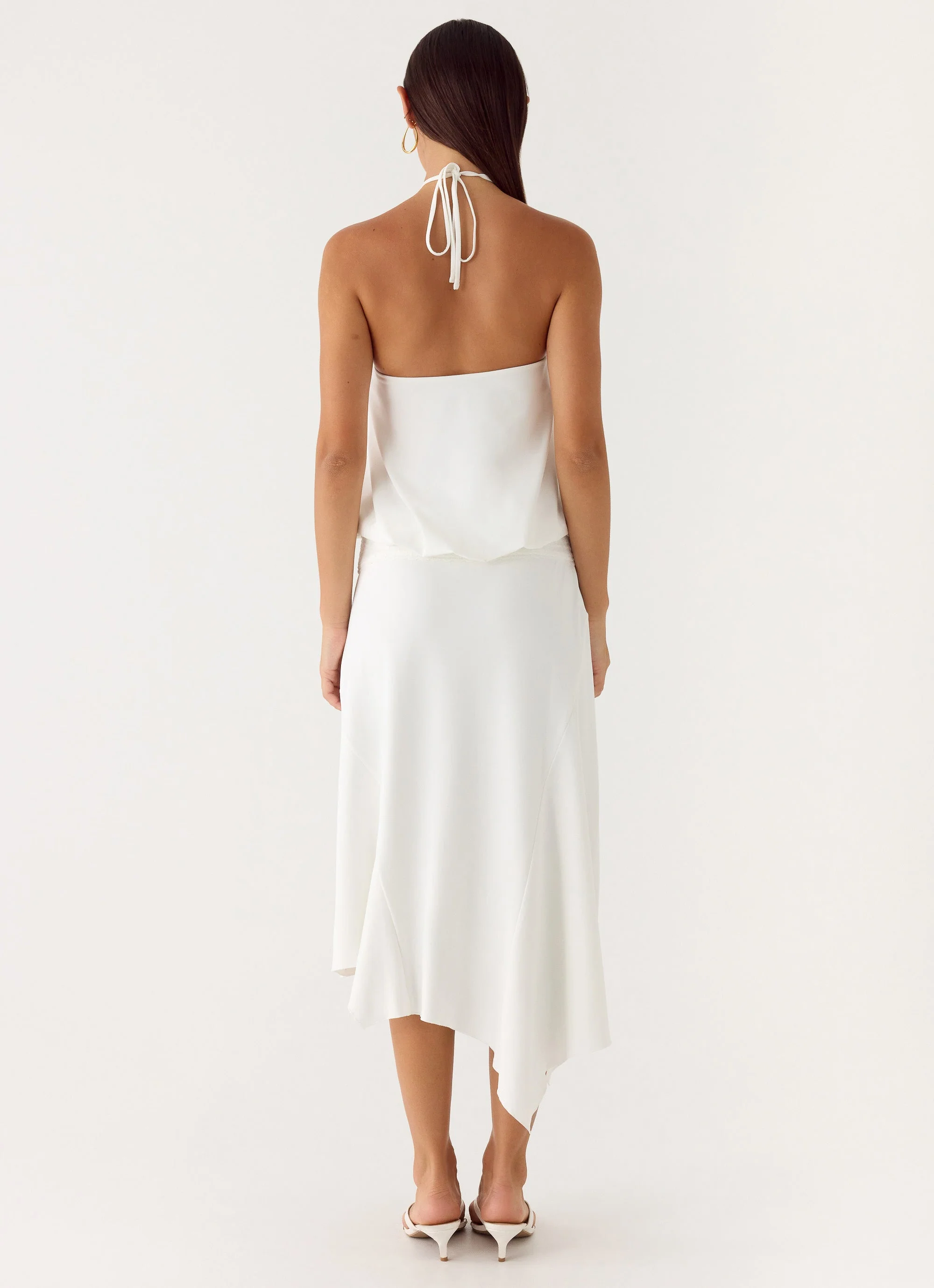To The Girls Midi Dress - White - luluinthesky