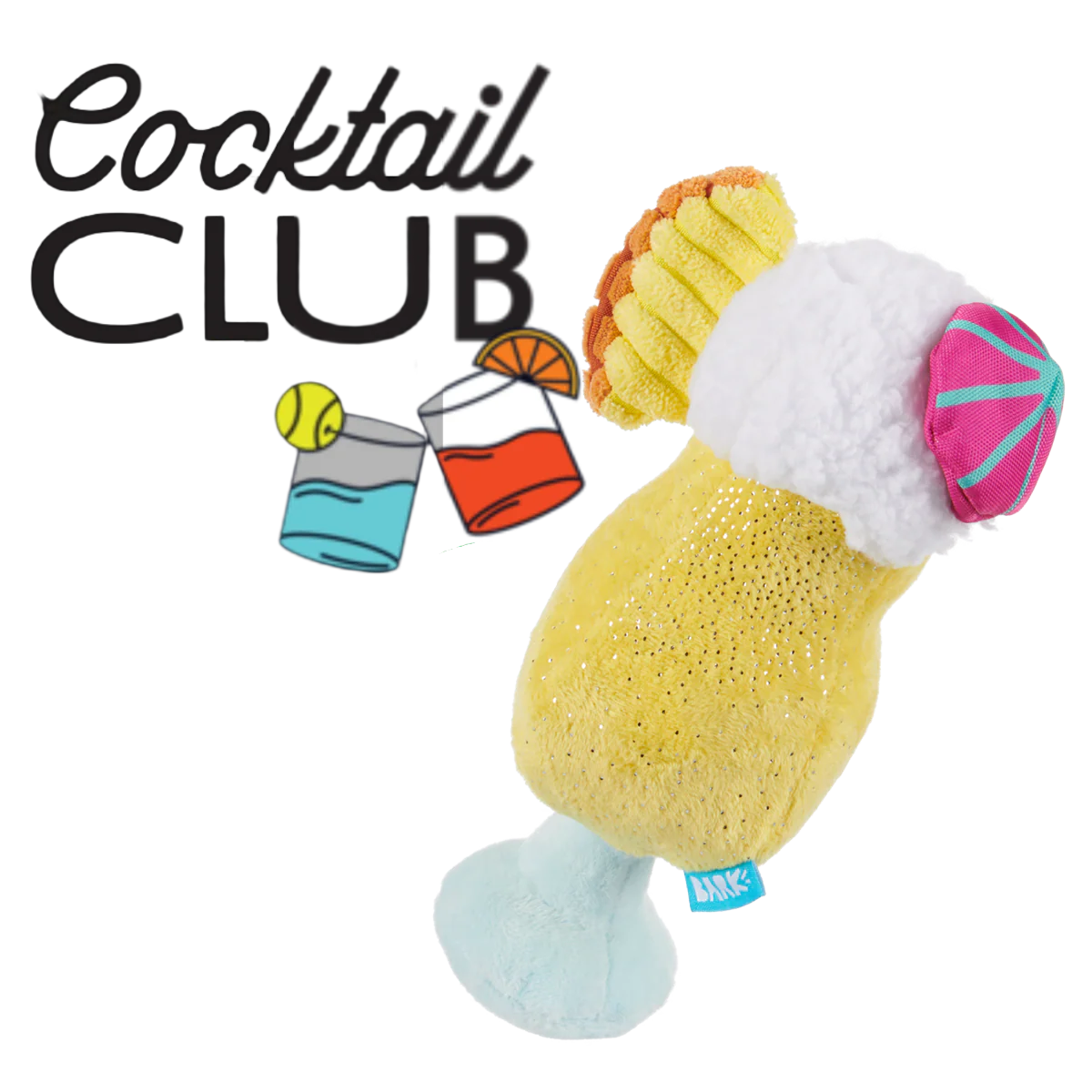 Cocktail Club, Plush Cocktail Monthly Dog Toys