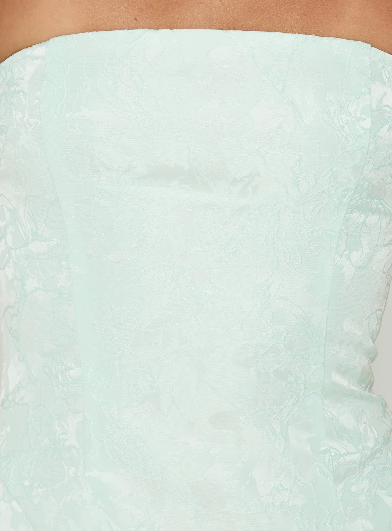 Heaven Sent Strapless Mini Dress Mint - FASHION NOB