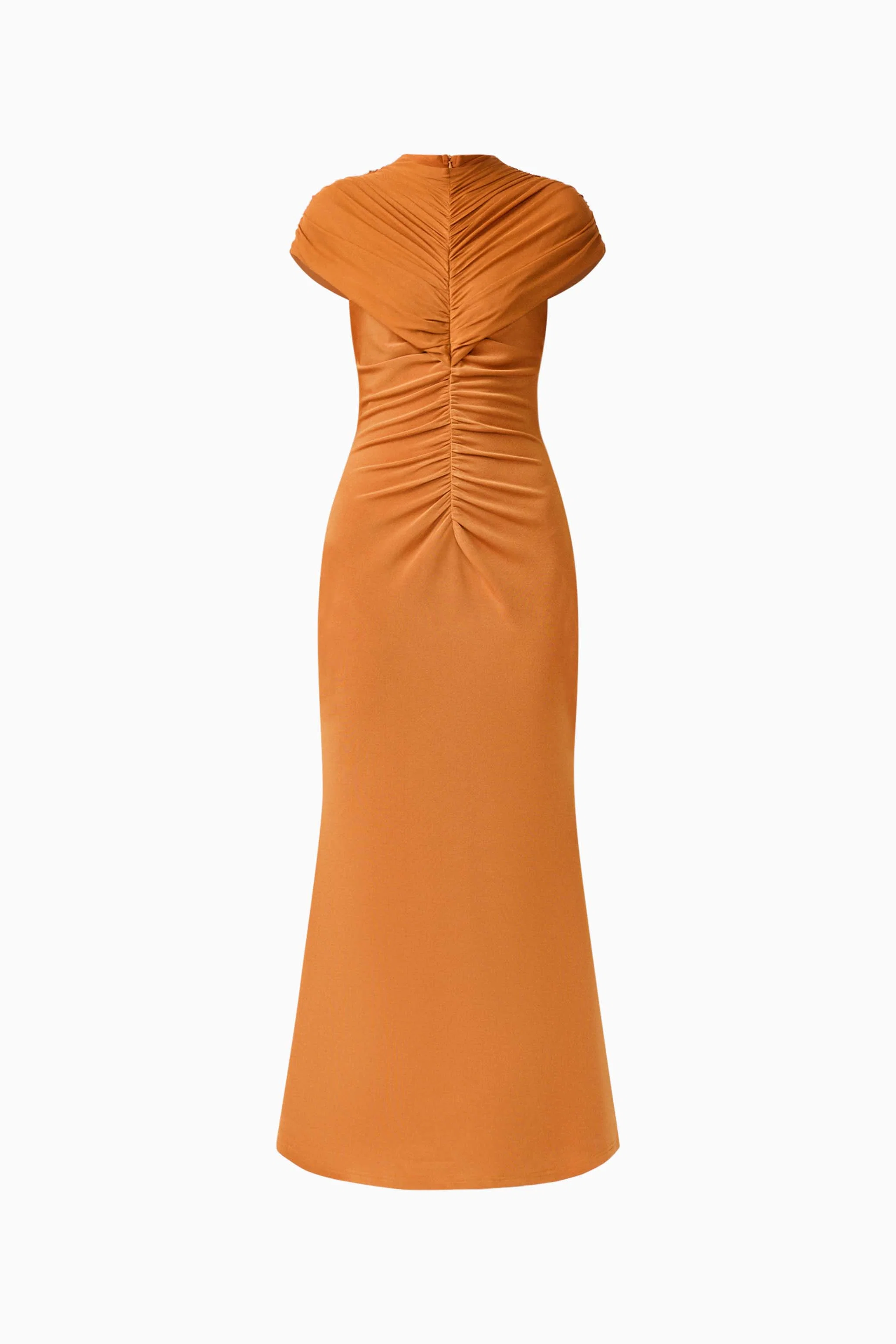 CURAAE Roya Maxi Dress in Caramel Brown