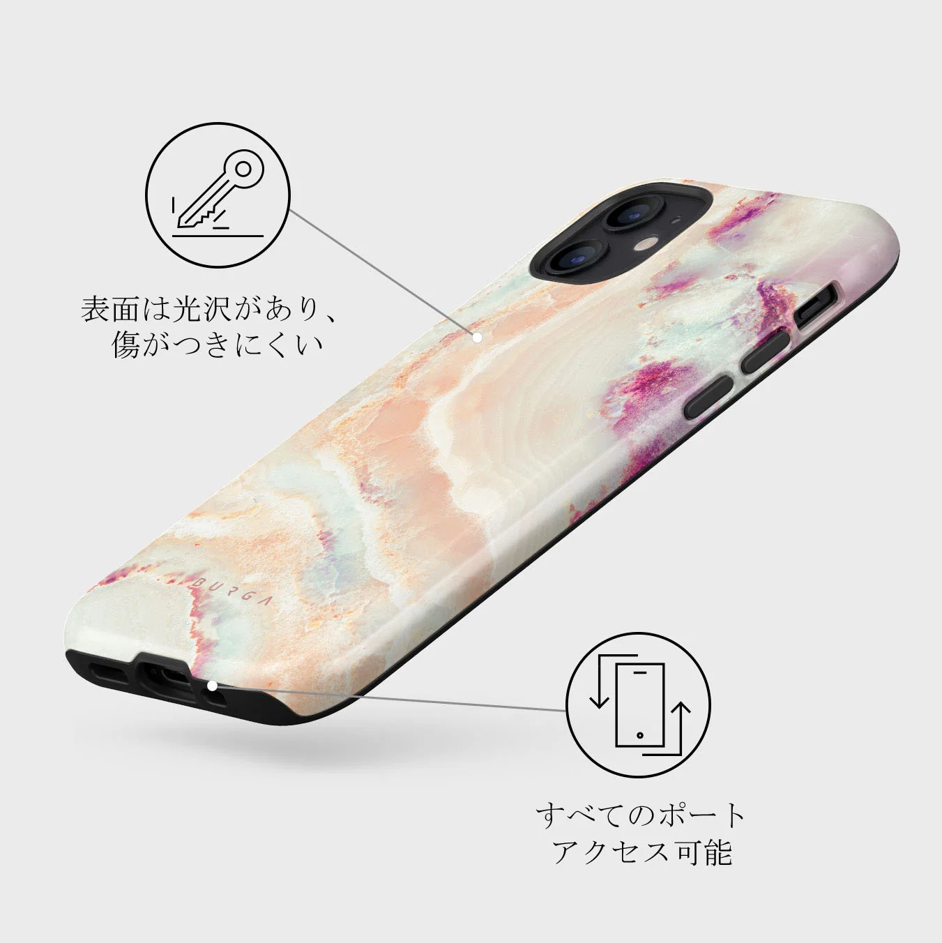 Berry Sorbet - Girly iPhone 12 Mini ケース