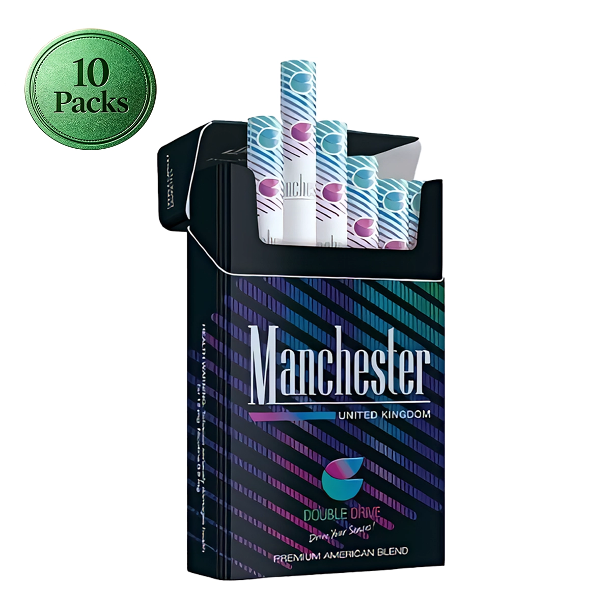Manchester Blueberry Mint - 1 Carton (10 Packs) | Buy 5 Get 1 FREE