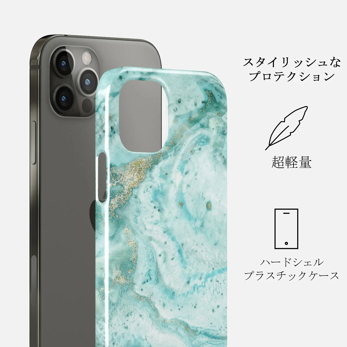Uluwatu Waves - Teal iPhone 12 Pro Max ケース