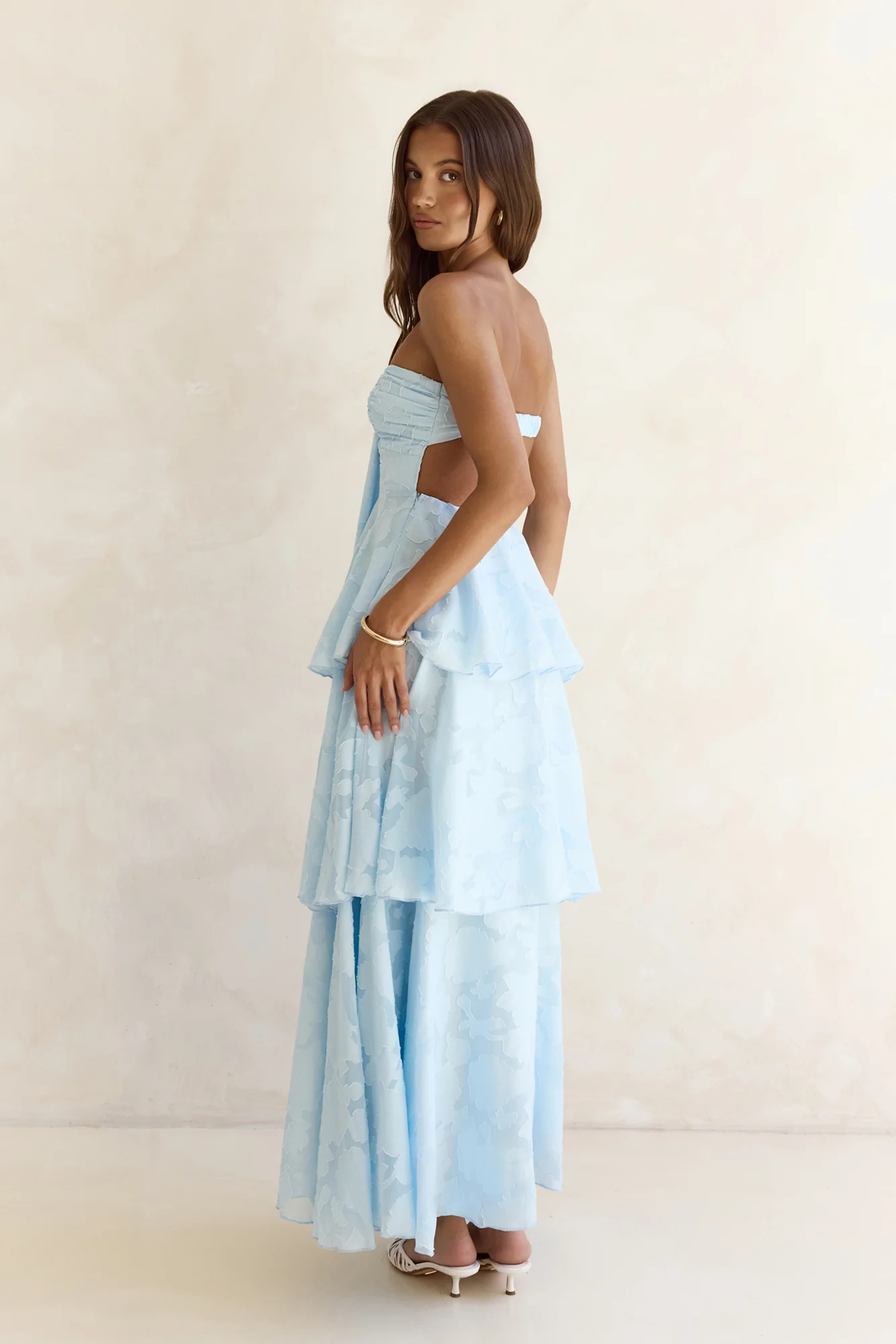 Know Your Heart Strapless Maxi Dress Blue - luluinthesky