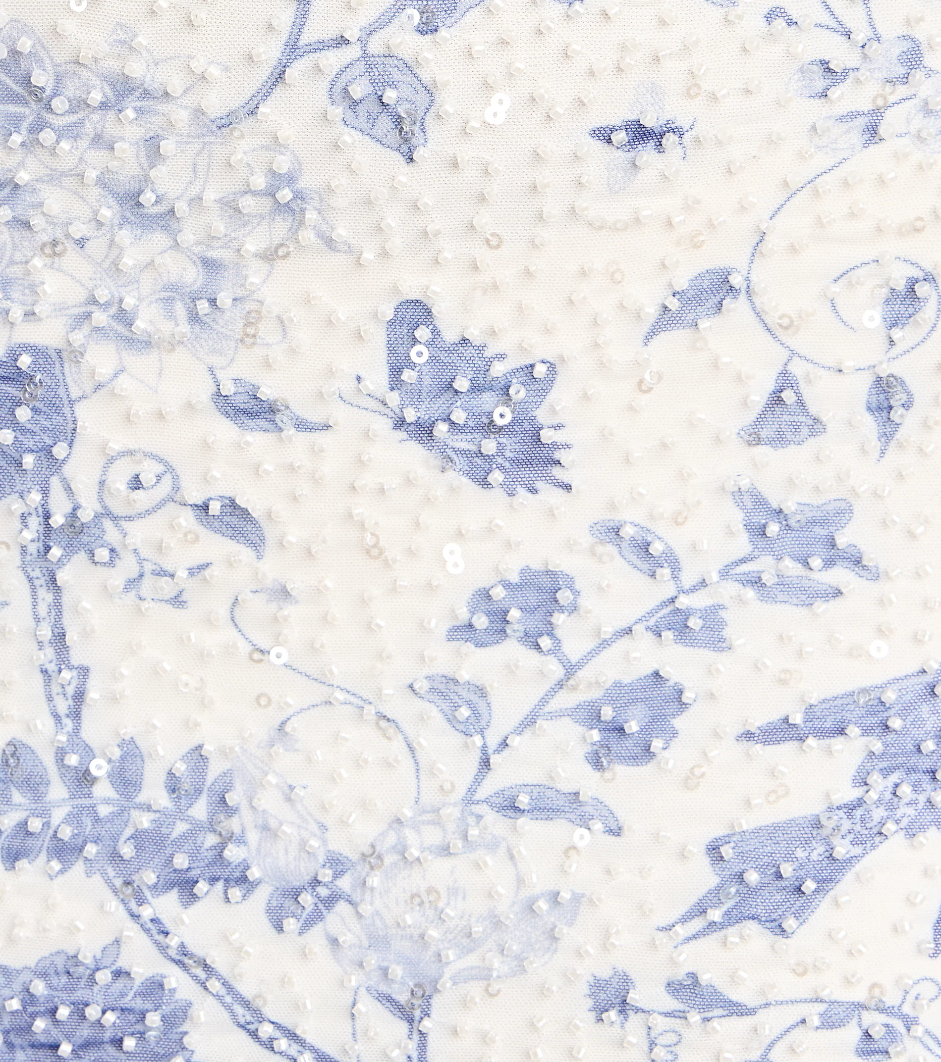 Laila Floral Print Beaded Sequin Mini Dress - luluinthesky