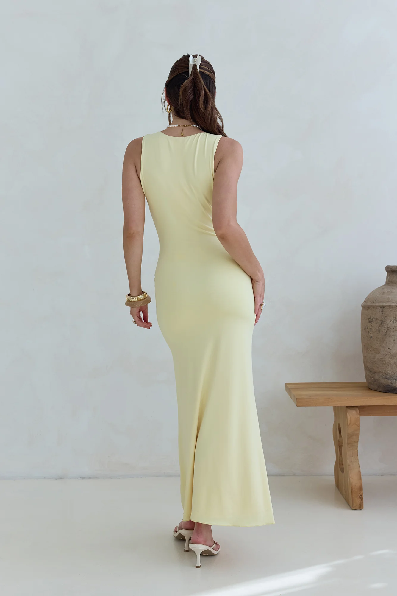 Coastal Caprice Maxi Dress Yellow - luluinthesky