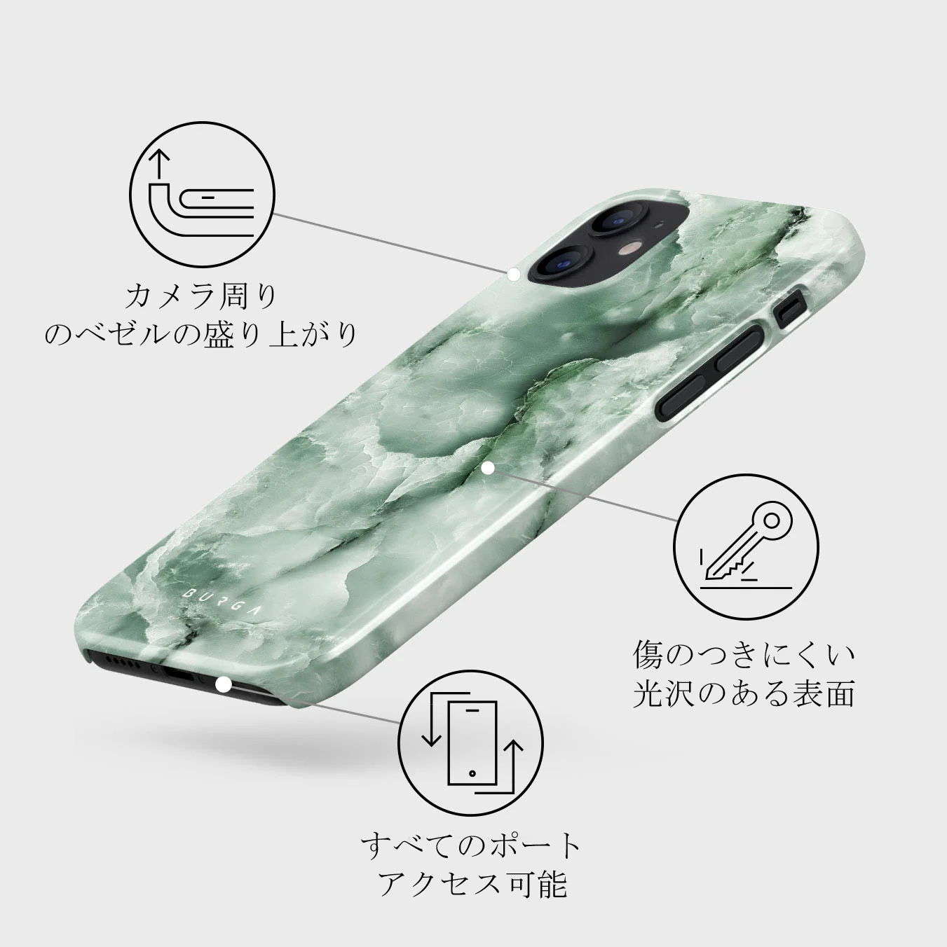 Pistachio Cheesecake - Green iPhone 12 Mini ケース