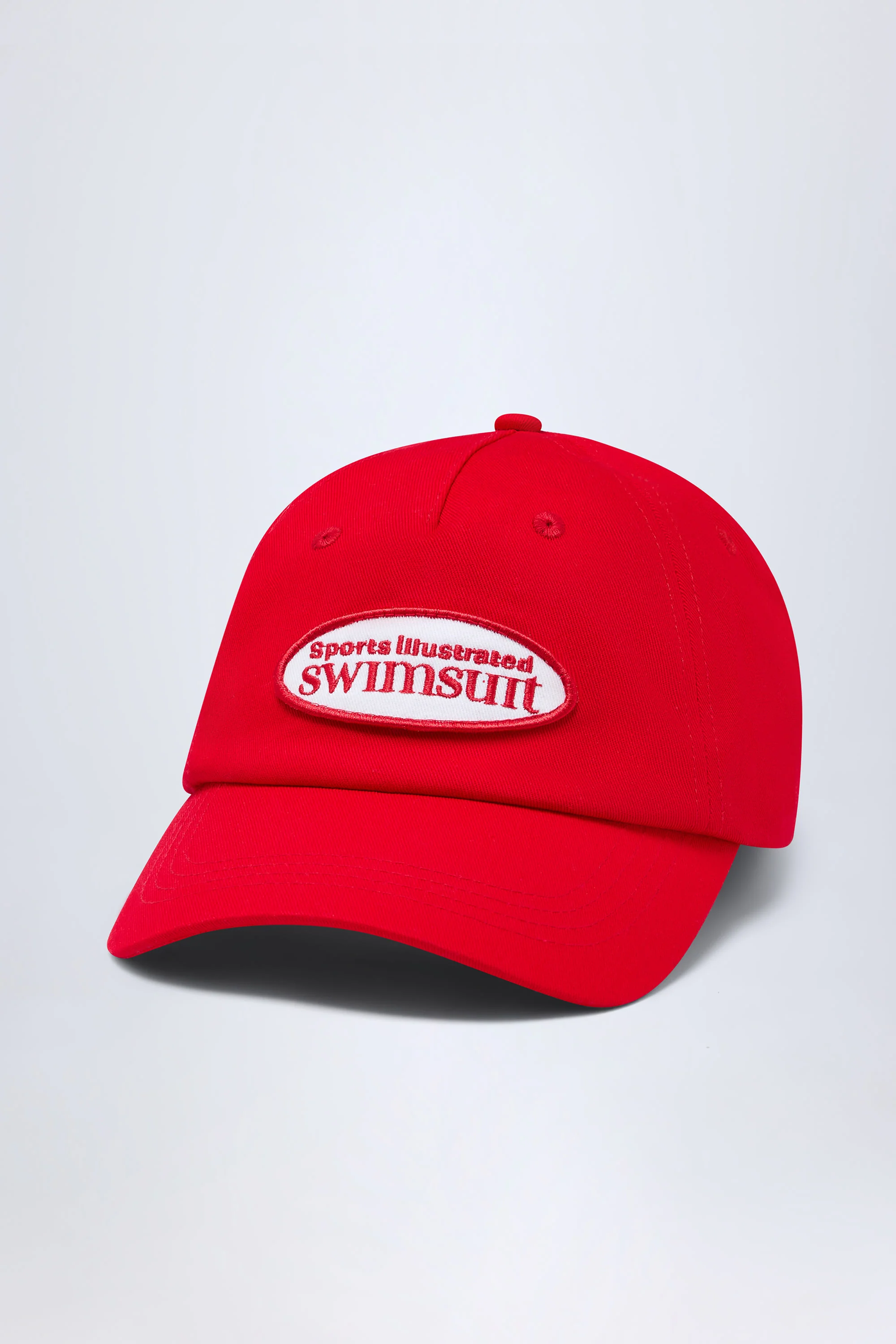 Logo Baseball Cap in Fiery Red