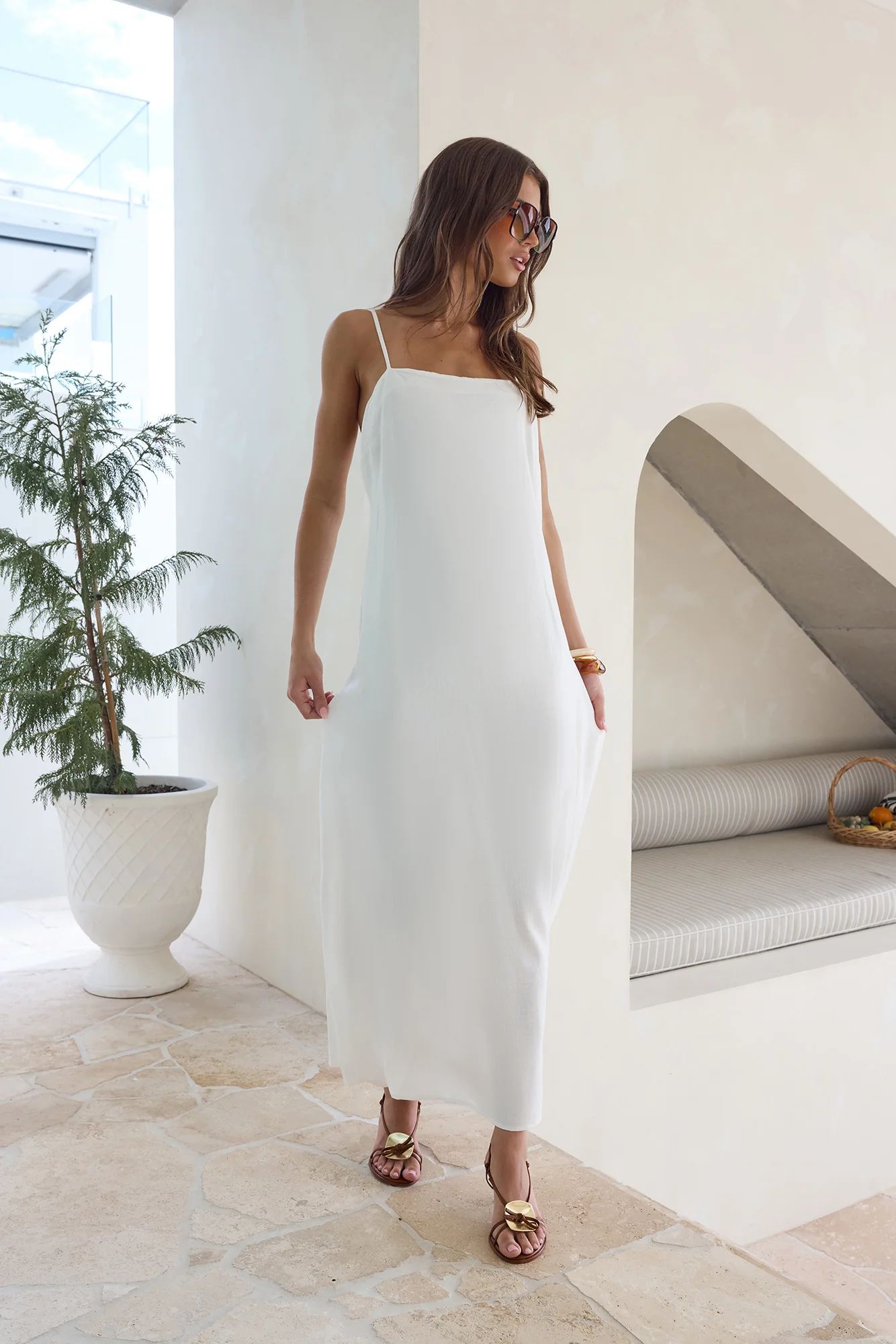 Warmth Of Love Maxi Dress White - luluinthesky
