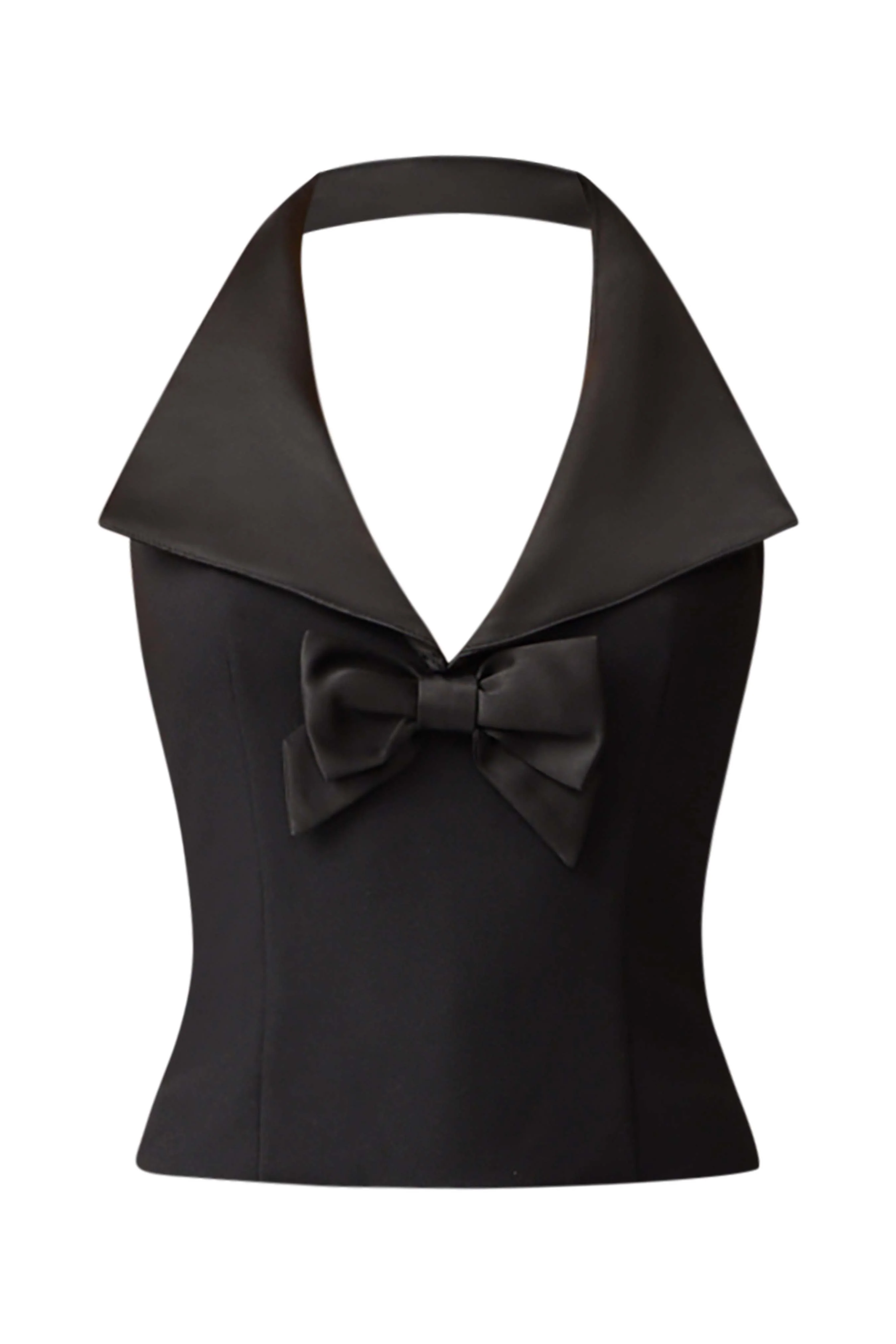 Ruby Halter Top in Black
