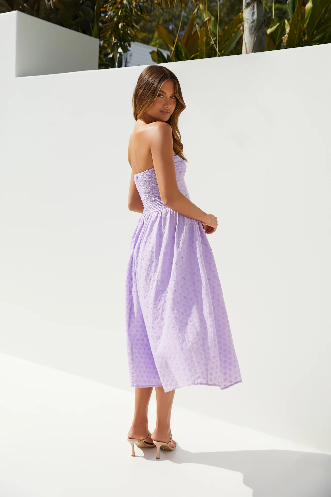 Mimi Moments Strapless Maxi Dress Lilac - luluinthesky