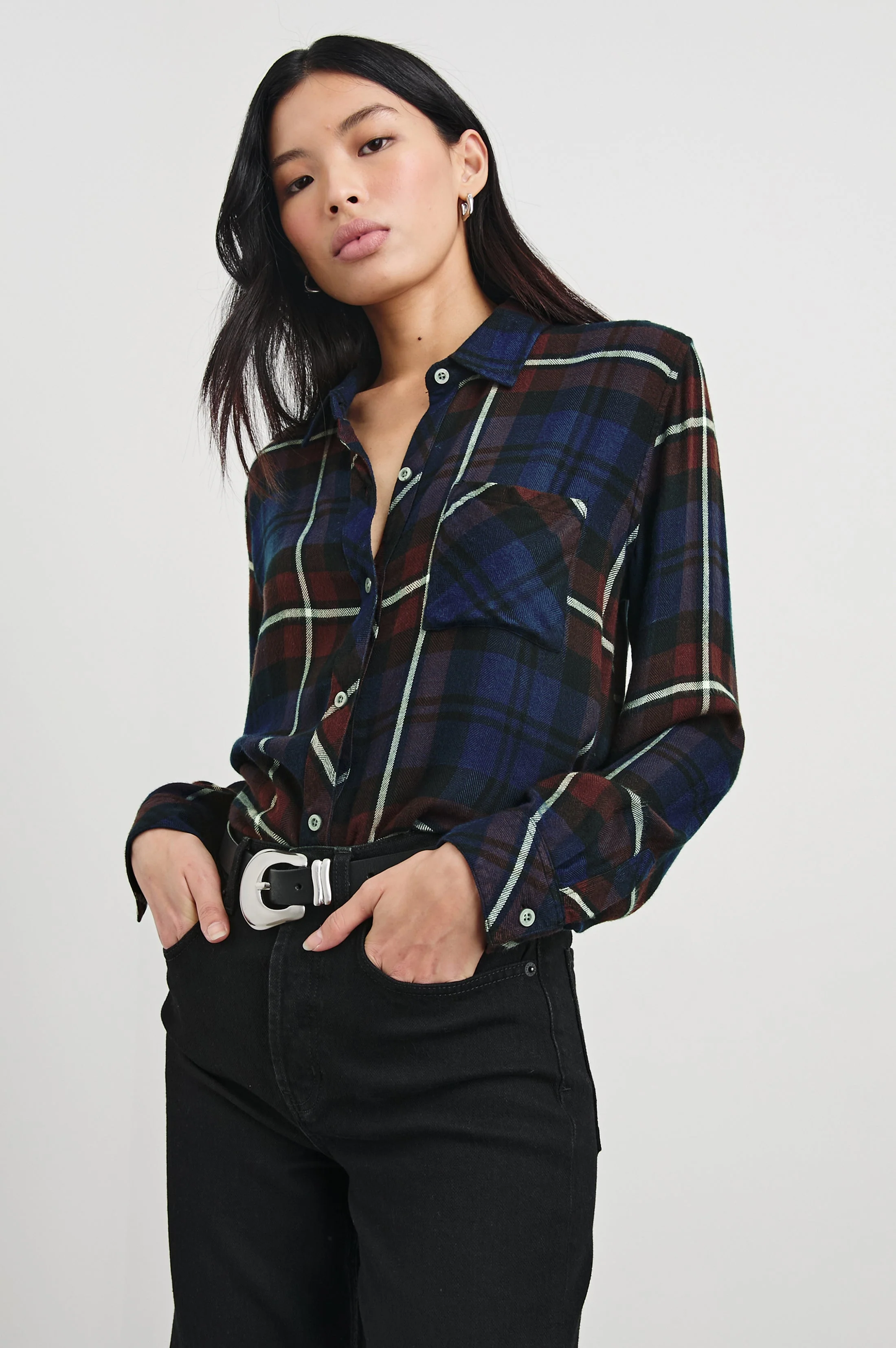 Hunter Shirt - Chestnut Birch Navy