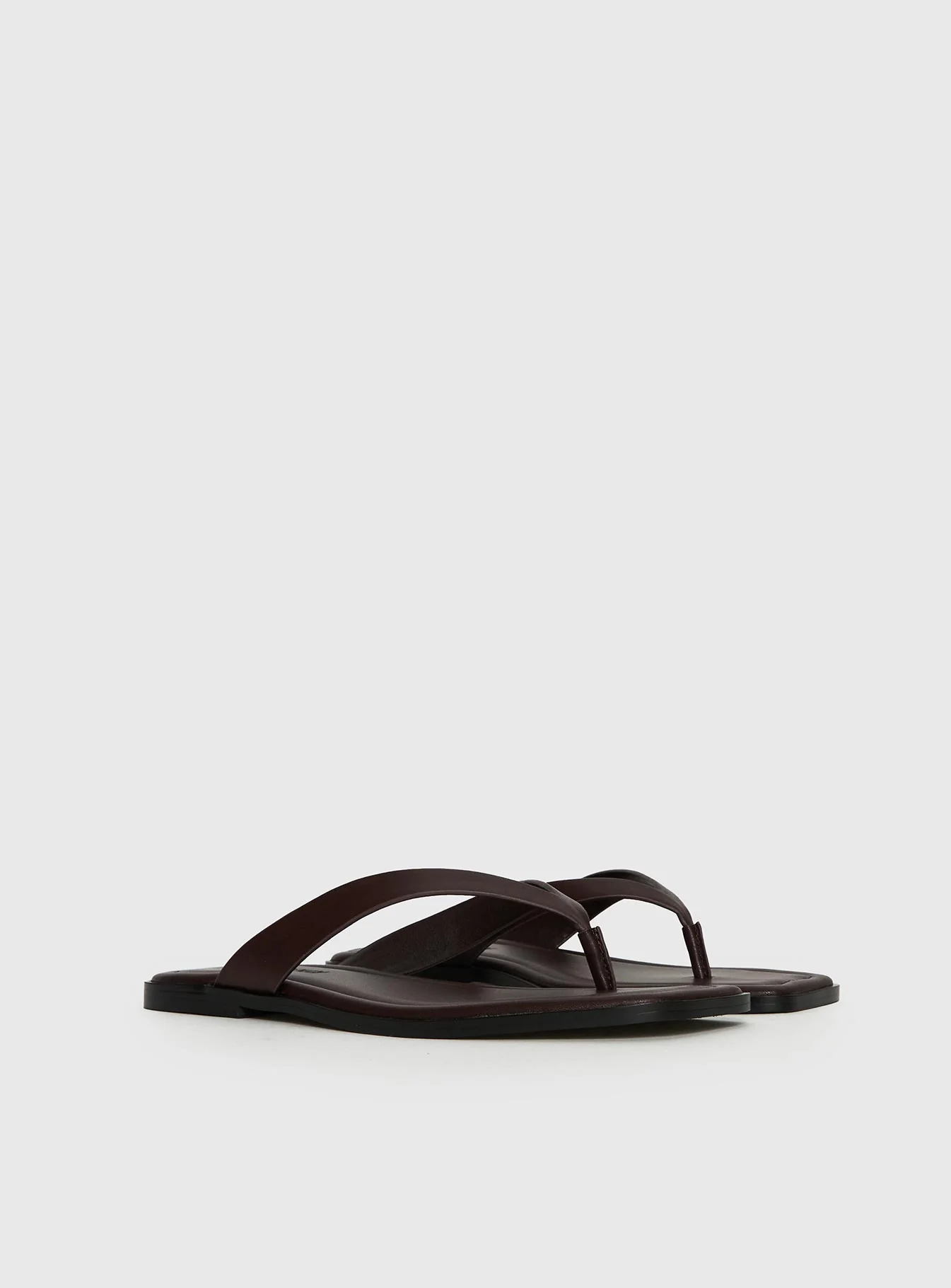 Alara Flat Thong Sandals Brown