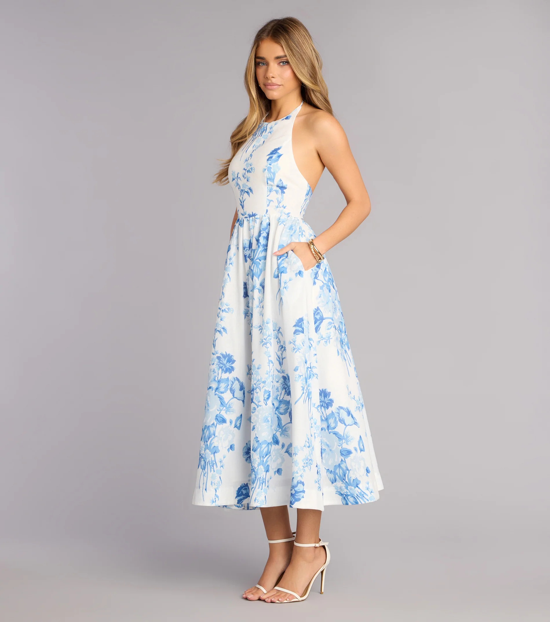 Garden RSVP Floral Midi Dress