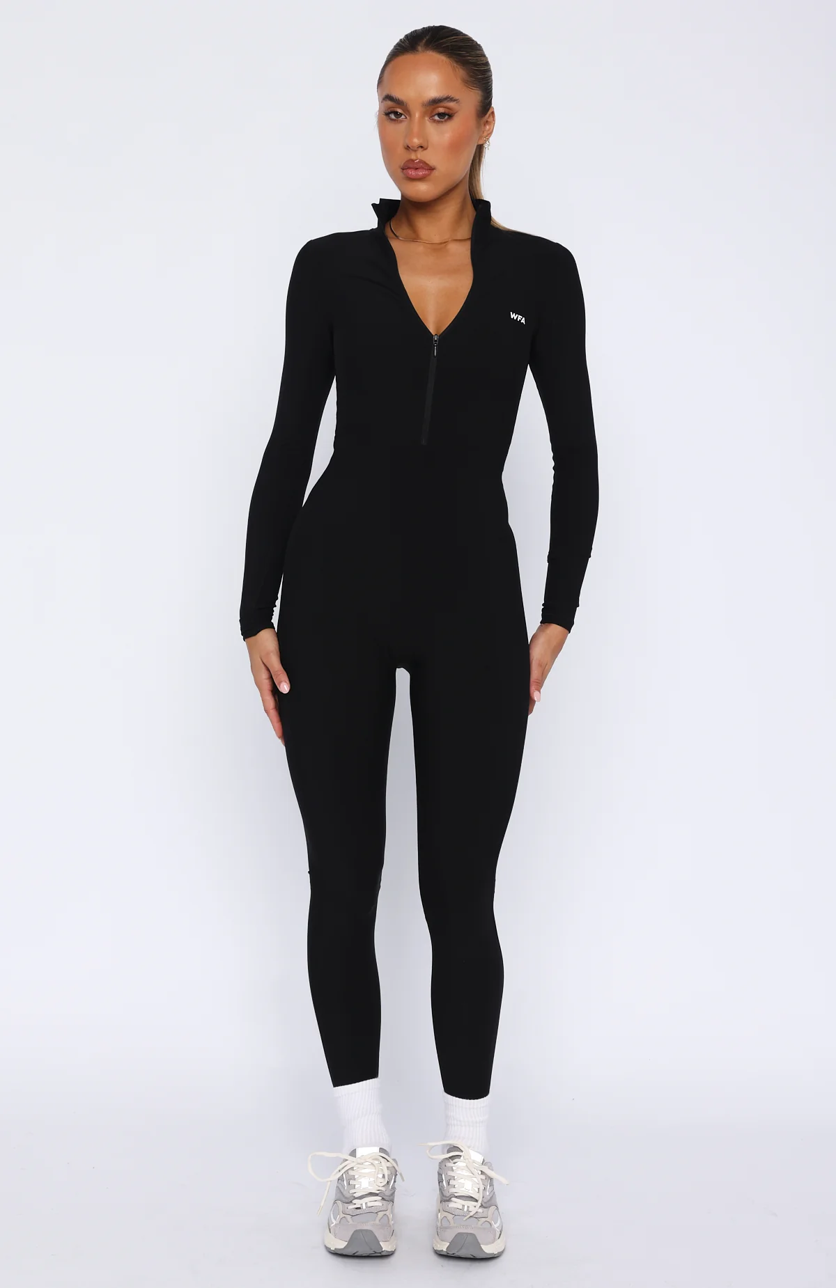 Exceed Long Sleeve Jumpsuit Black