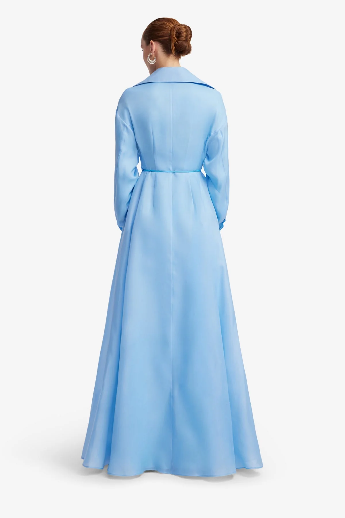 Josephine Silk Gown - Pastel Blue