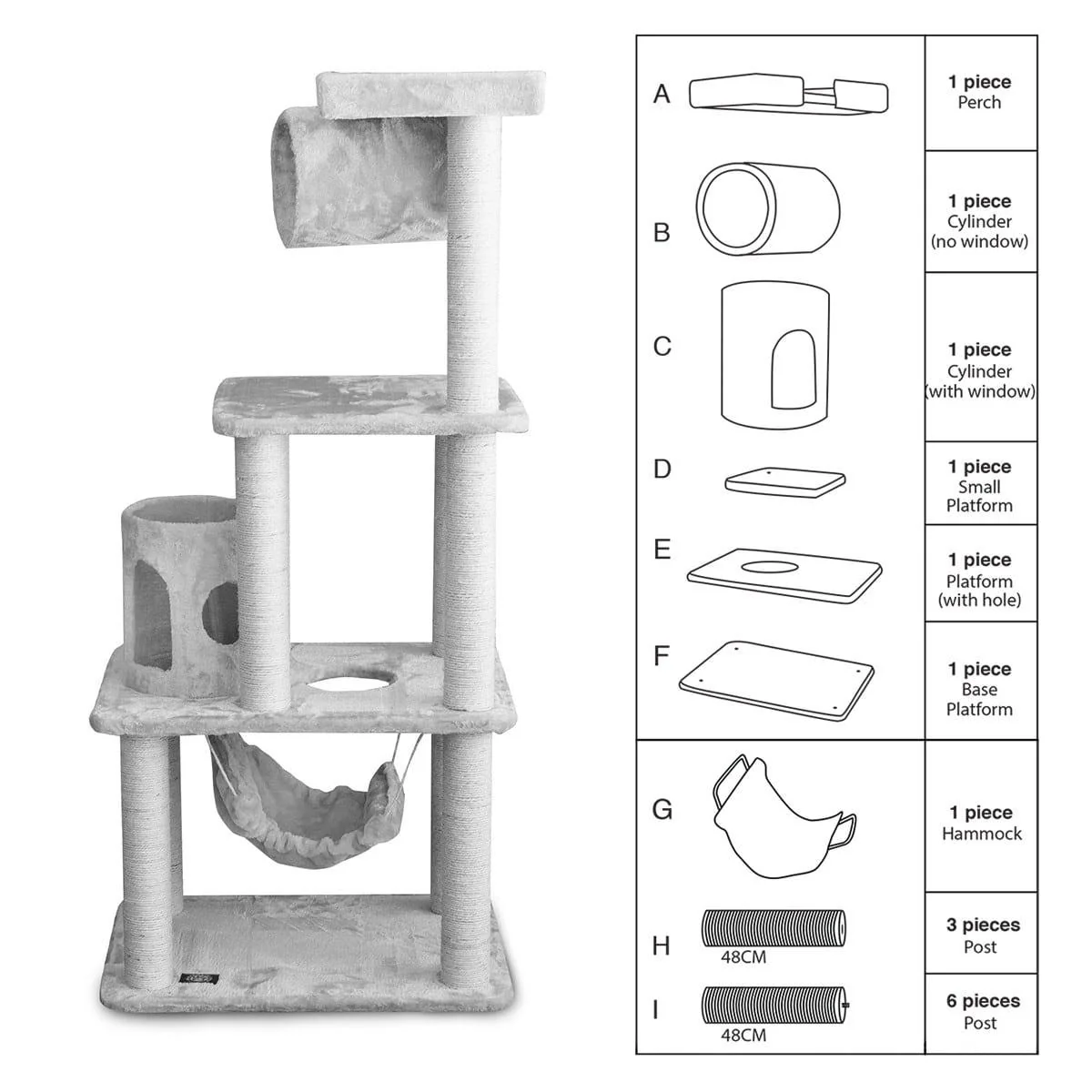 Replacement Parts For Casita Cat Tree 62