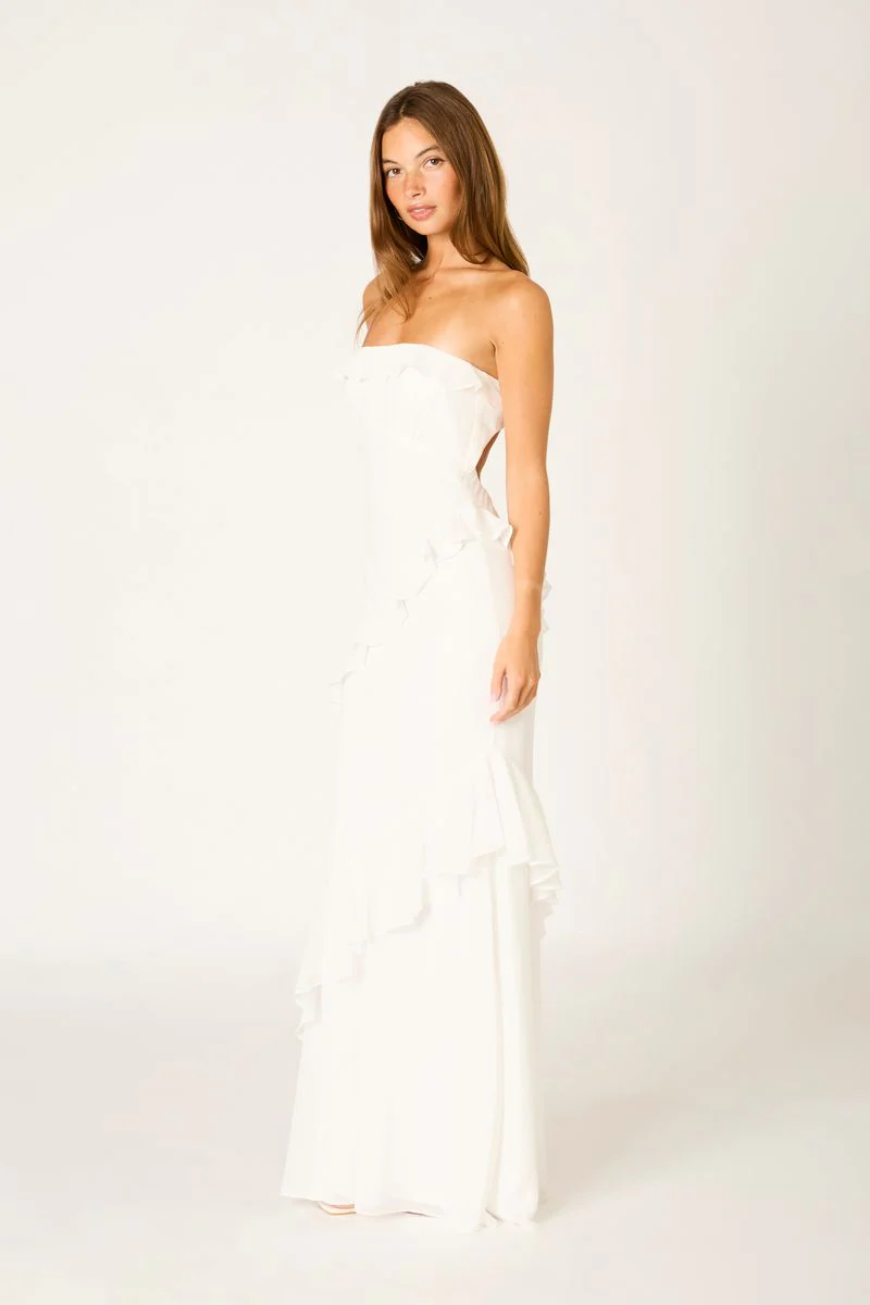 Cascade Ruffle Gown
