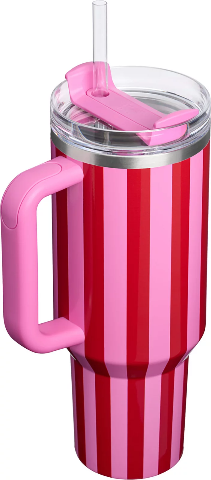 Stanley 40 oz. Quencher H2.0 FlowState Tumbler - Holiday - Popsicle Peppermint Stripe