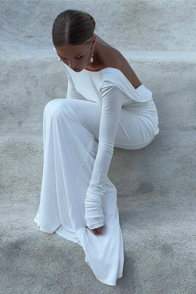 Quintina Plunging Back Maxi Dress