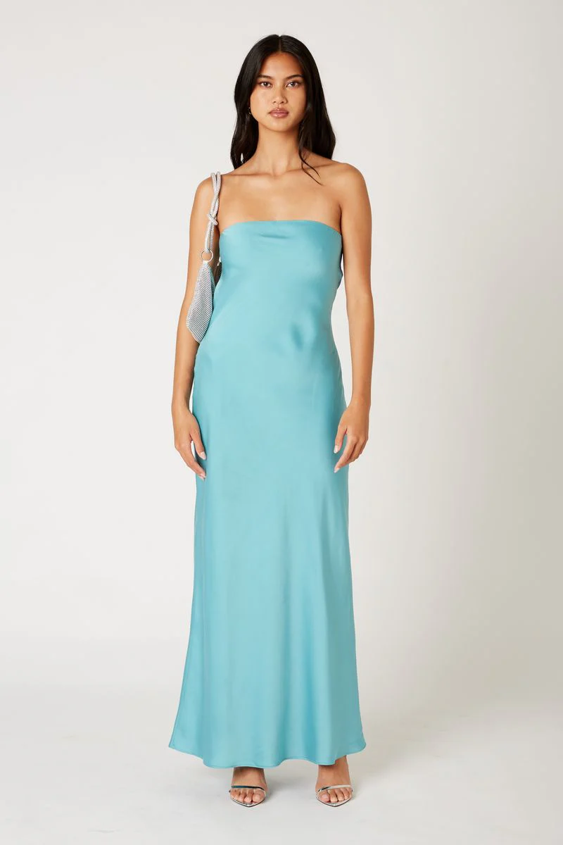 Strapless Cowl Gown