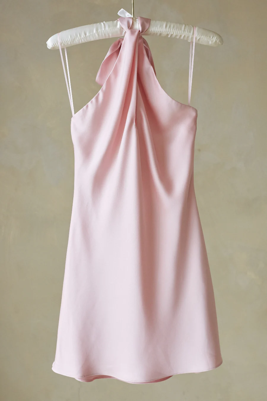 Priscilla Halter Keyhole Mini Dress - luluinthesky