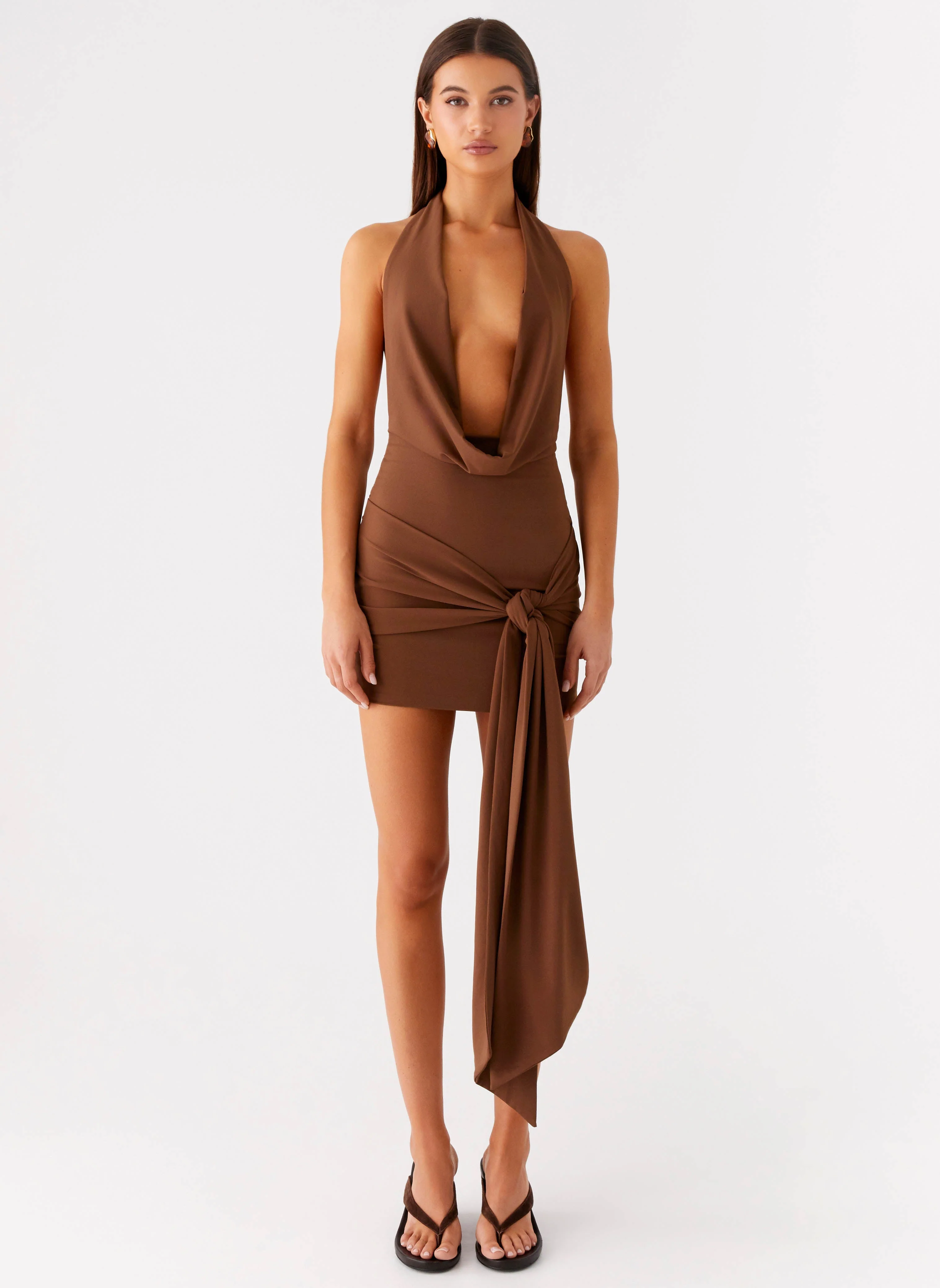 Orchard Mini Dress - Chocolate