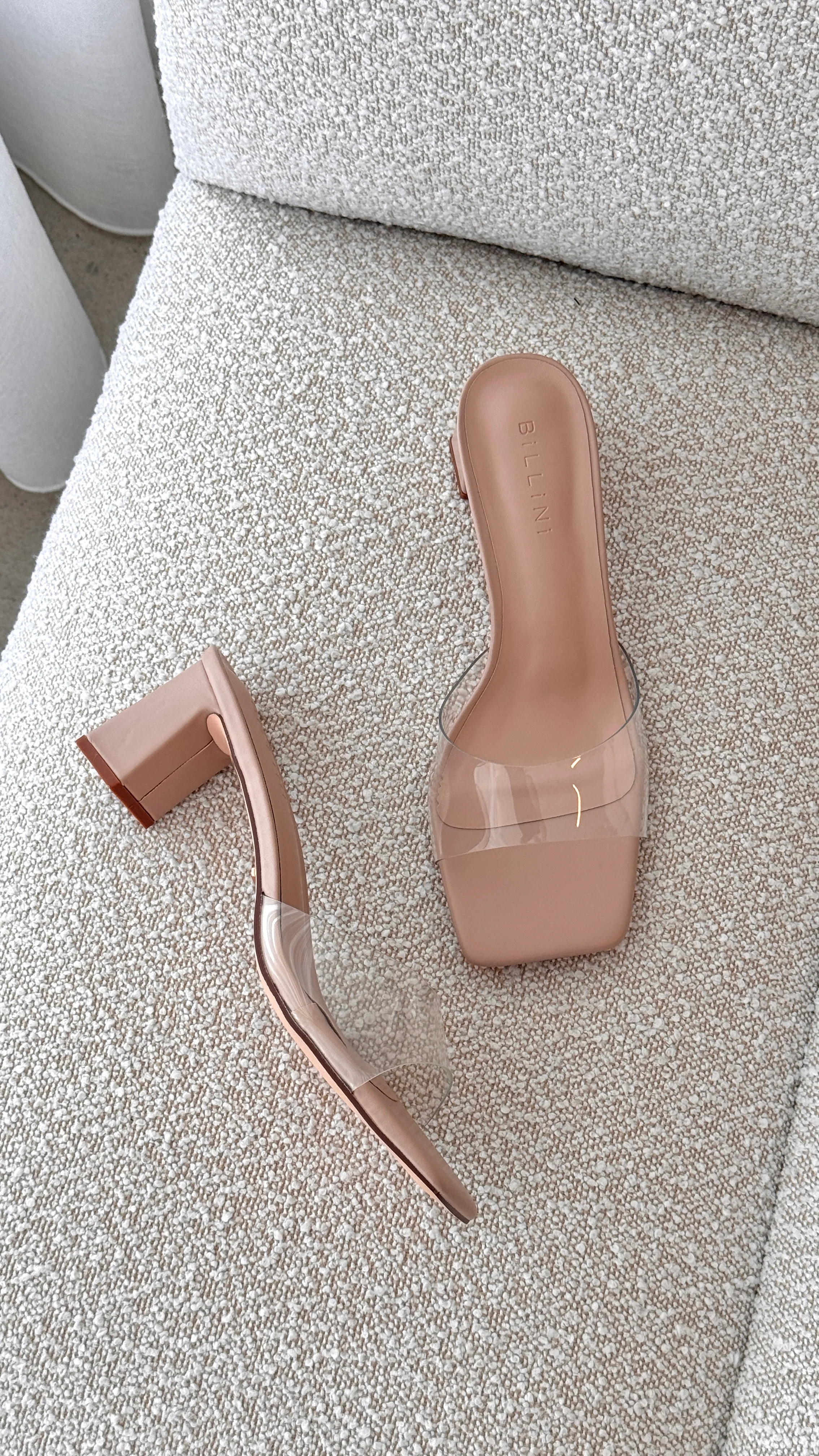 Finbar Heel - Clear / Nude