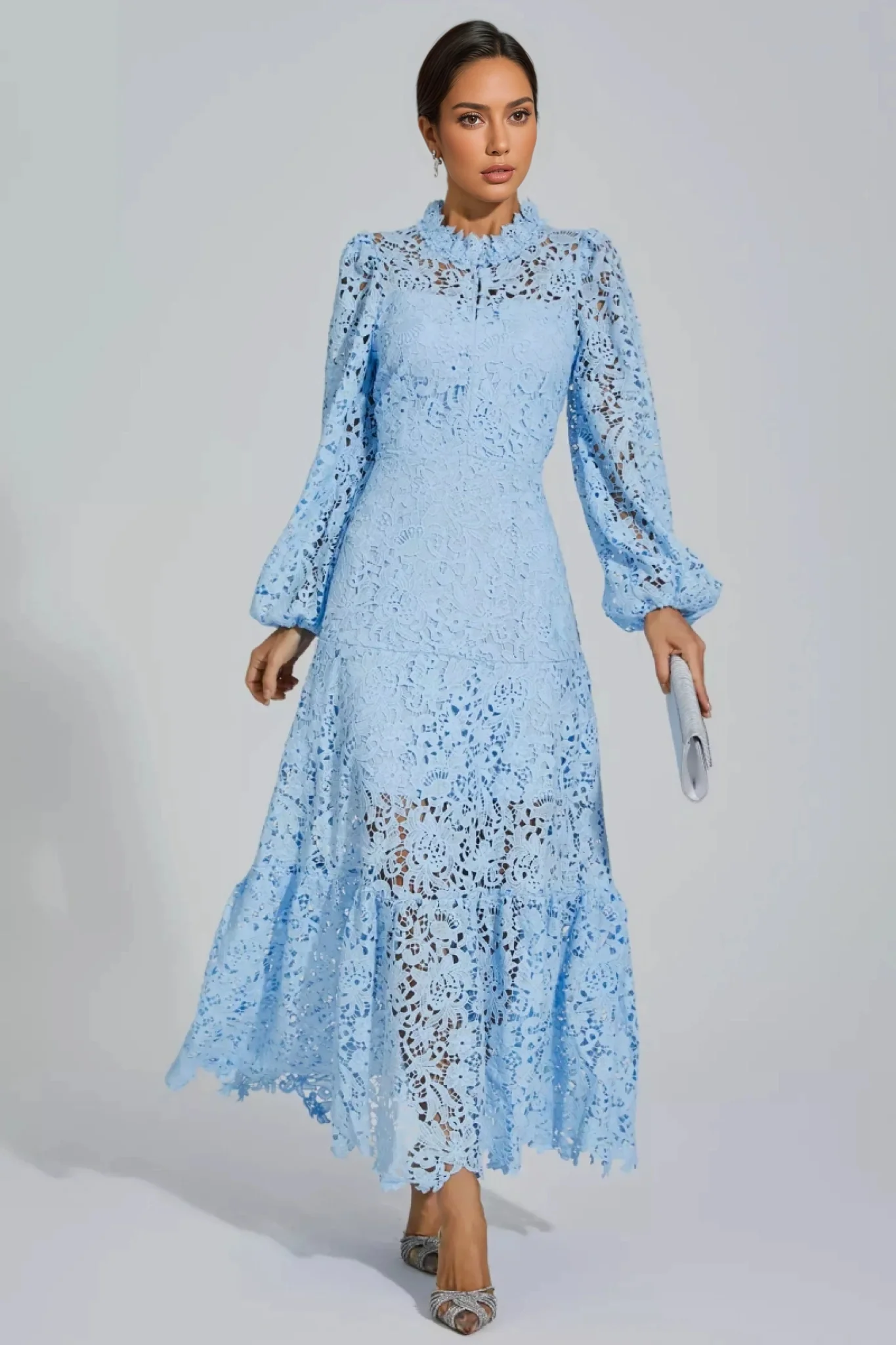 Noma Blue Cut Out Maxi Dress