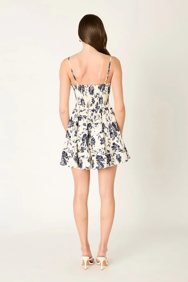Floral Print Mini Dress