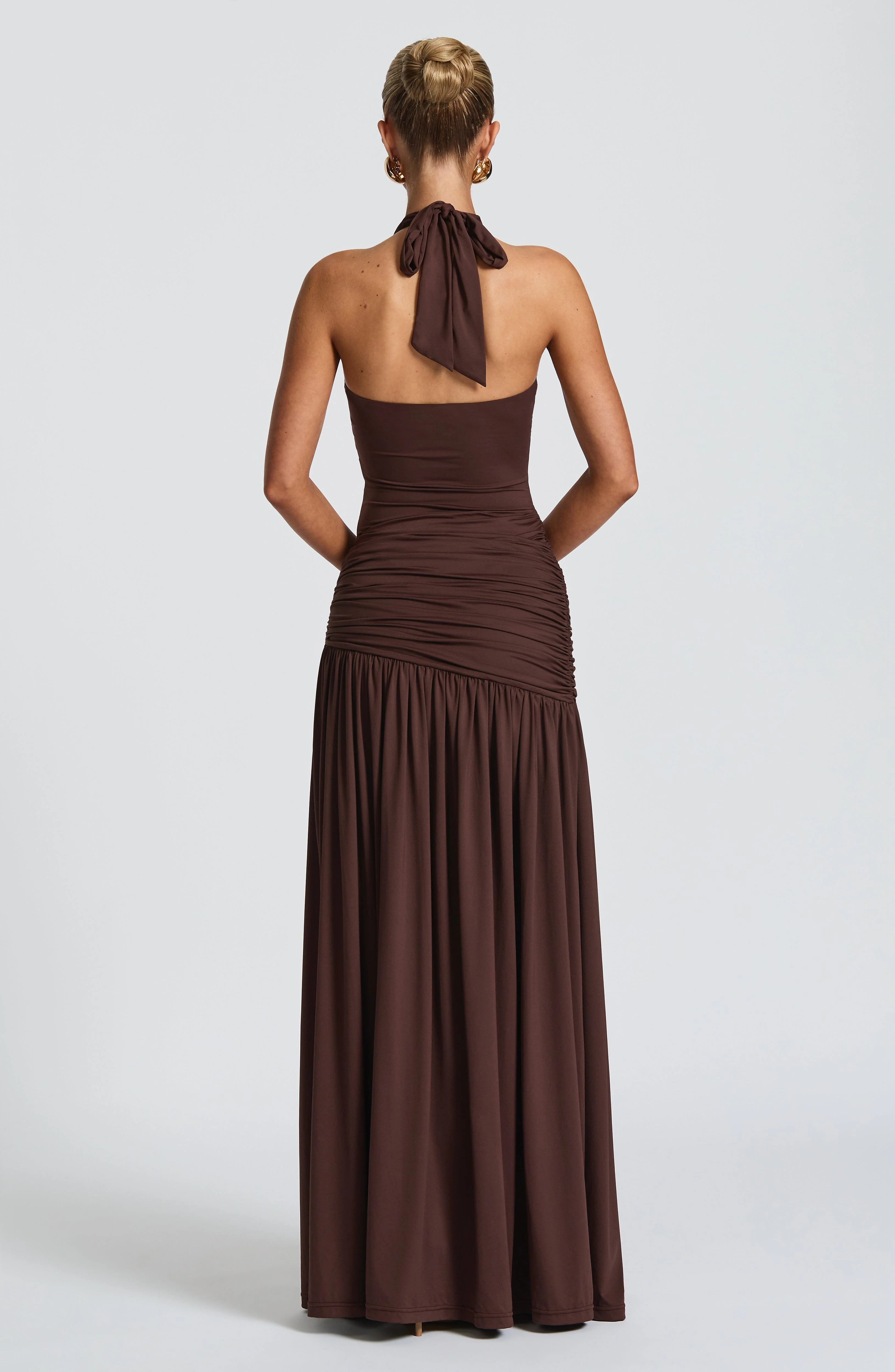 Saira Maxi Skirt - Plum Brown