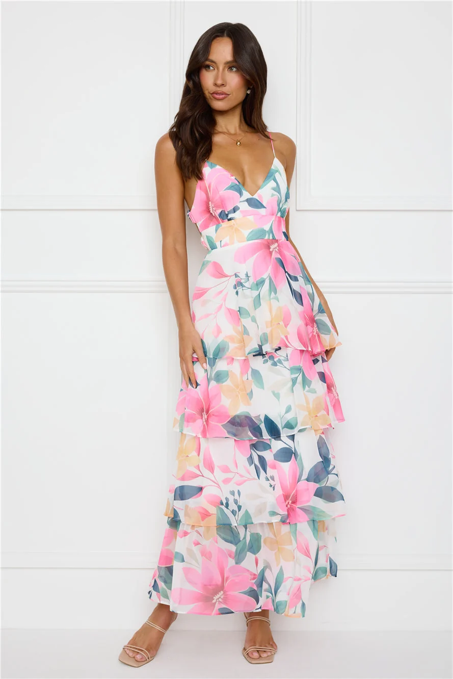 Soft Sophistication Maxi Dress Pink