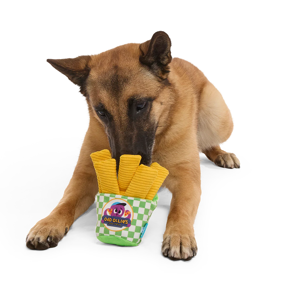 Crinkle Mutt Fries Plush Tug + Enrichment Dog Toy